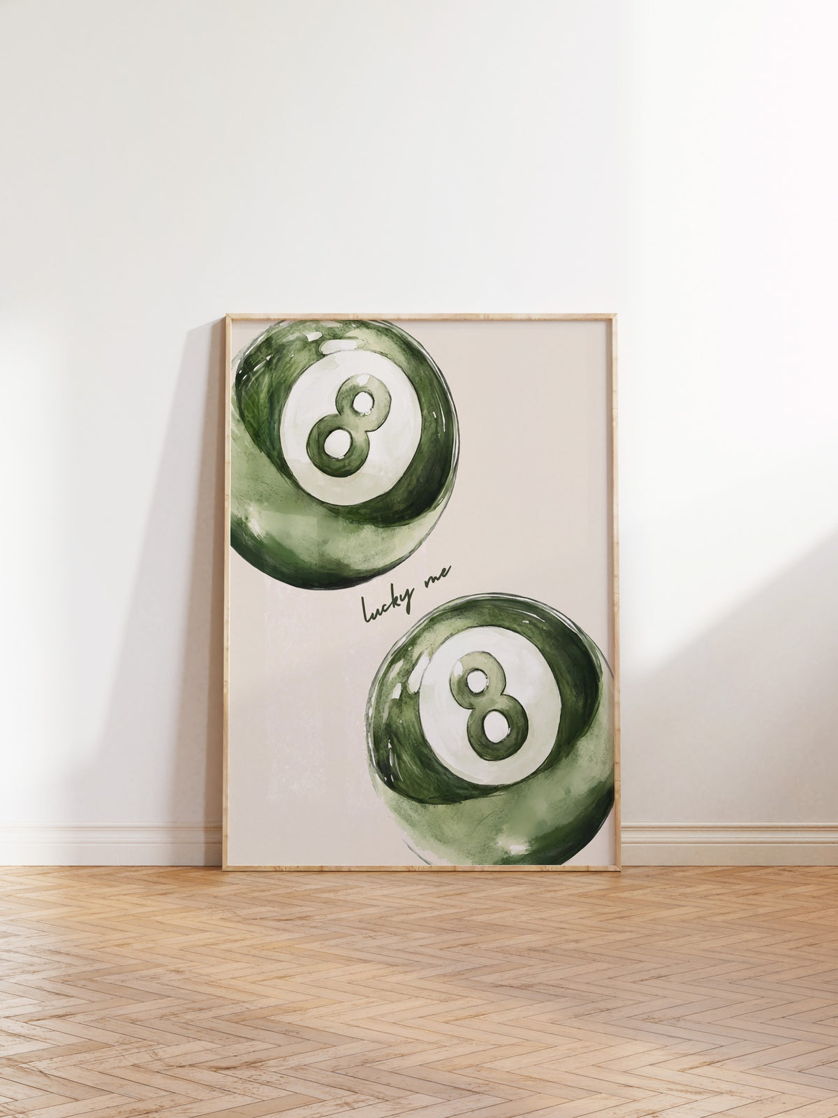 lucky me Poster – Ahşap Çerçeveli Tablo