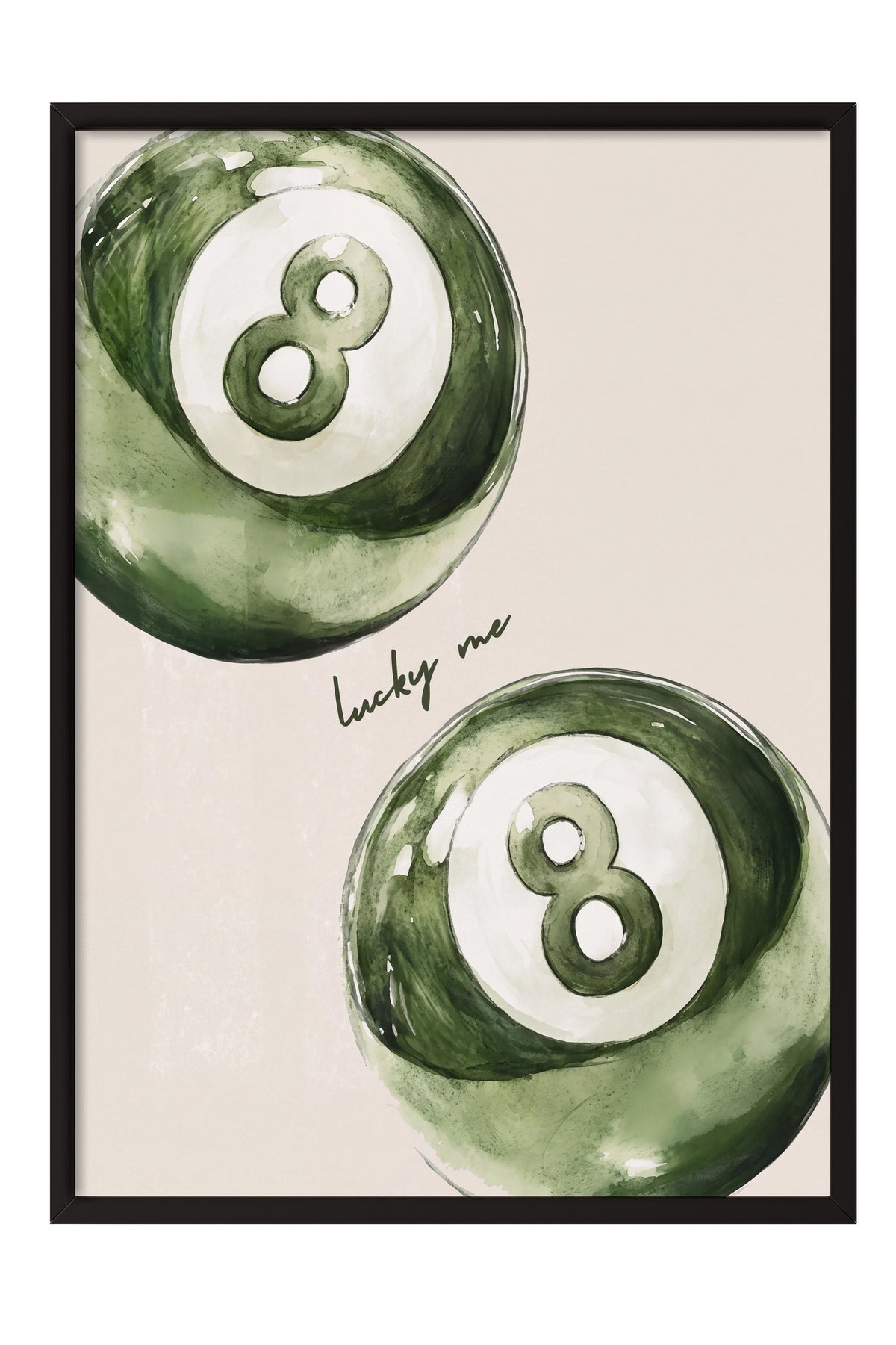 lucky me Poster – Siyah Çerçeveli Tablo