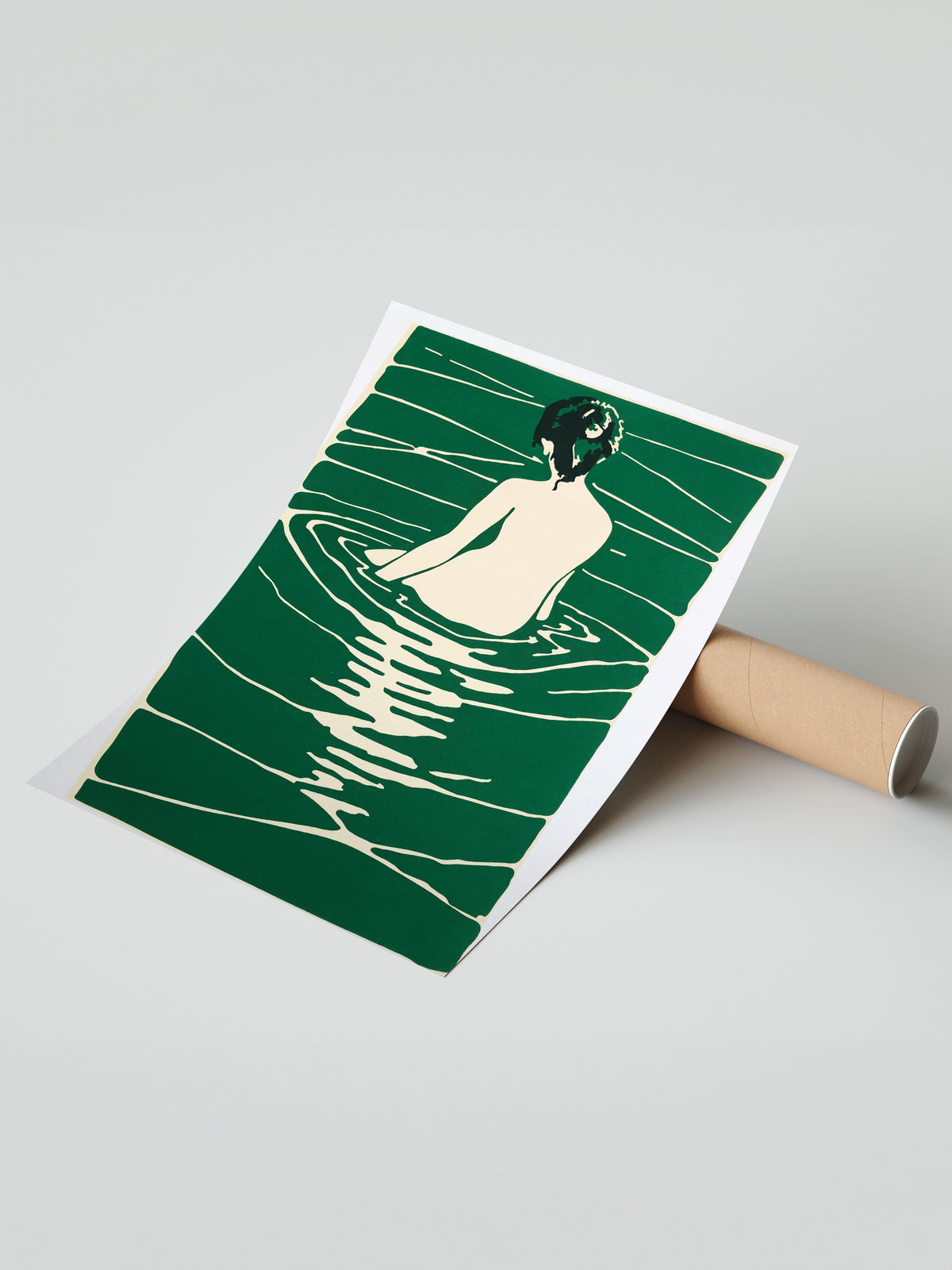 Yüzme Tasviri Çerçevesiz Poster