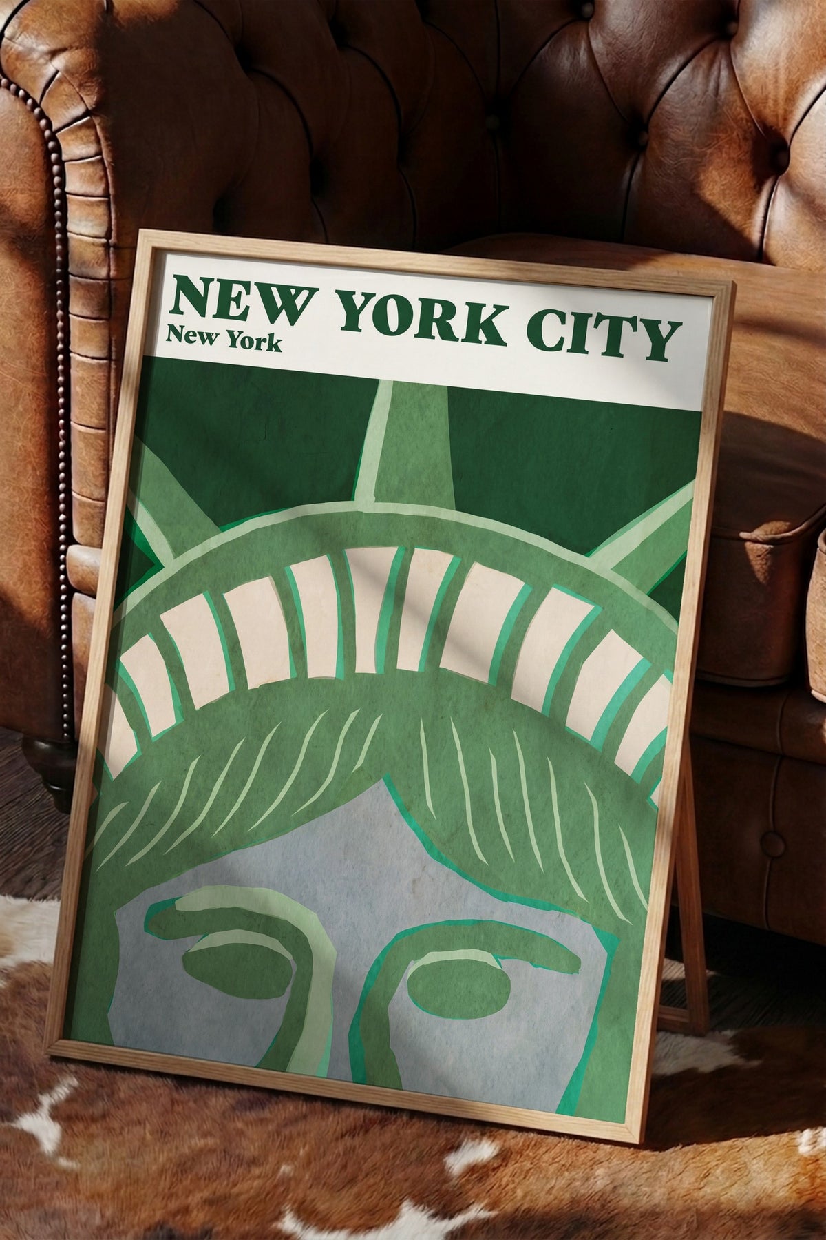 NEW YORK CITY Poster – Ahşap Çerçeveli Tablo