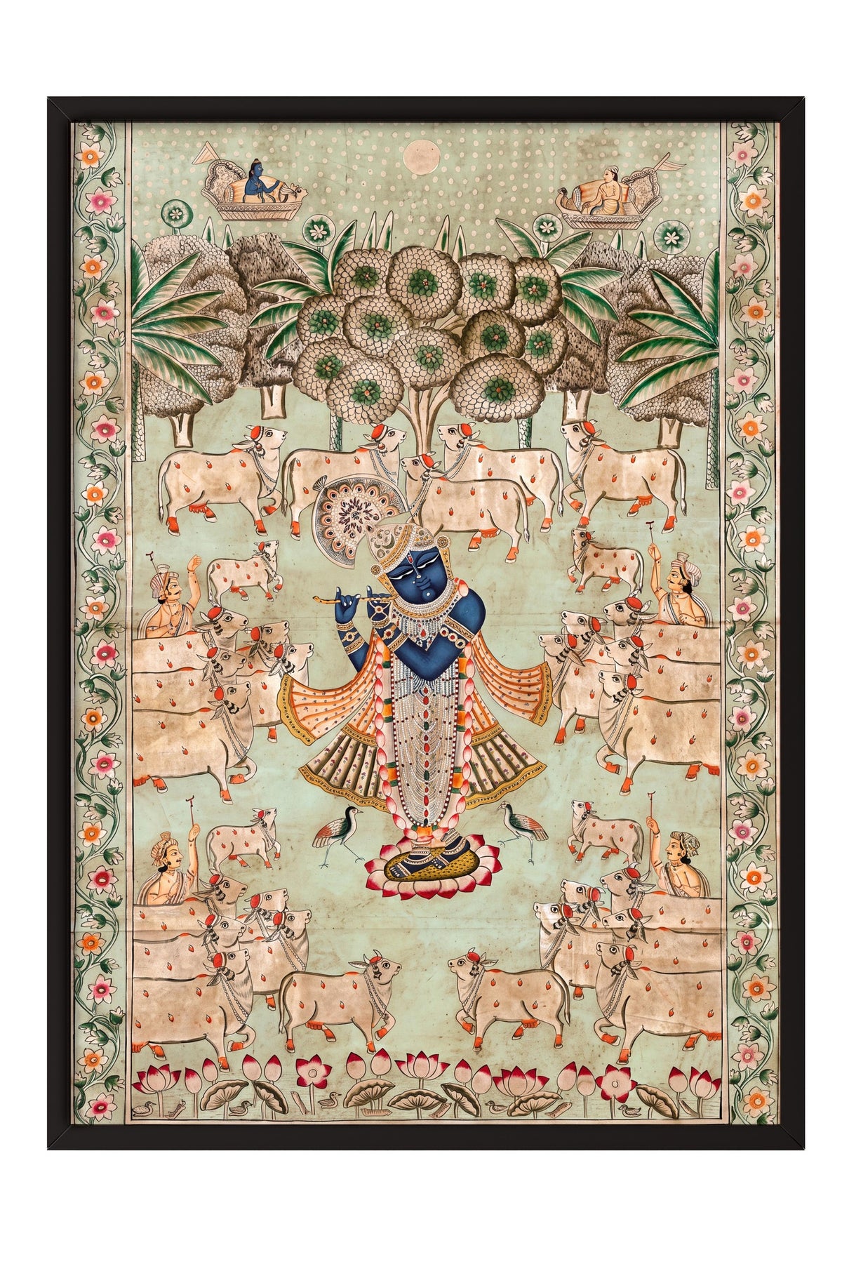 Hindistan Mitolojisi Temalı Sanat Poster – Siyah Çerçeveli Tablo
