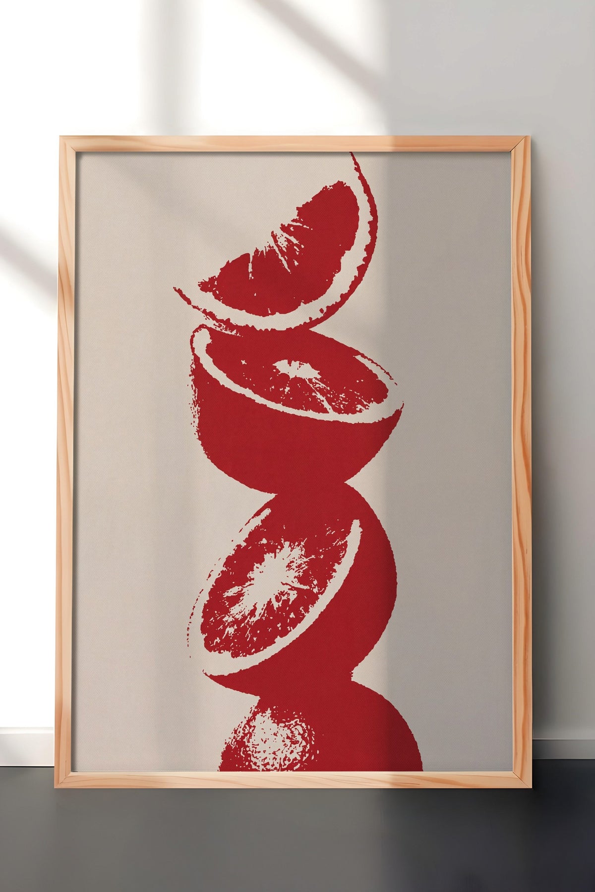 Kırmızı Turunçgiller Poster – Ahşap Çerçeveli Tablo