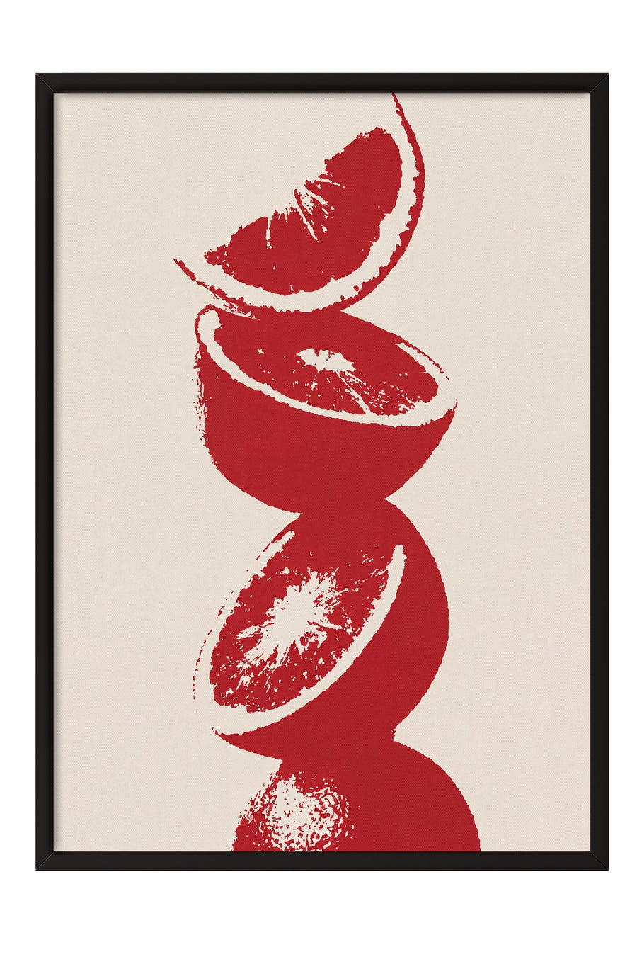 Kırmızı Turunçgiller Poster – Siyah Çerçeveli Tablo