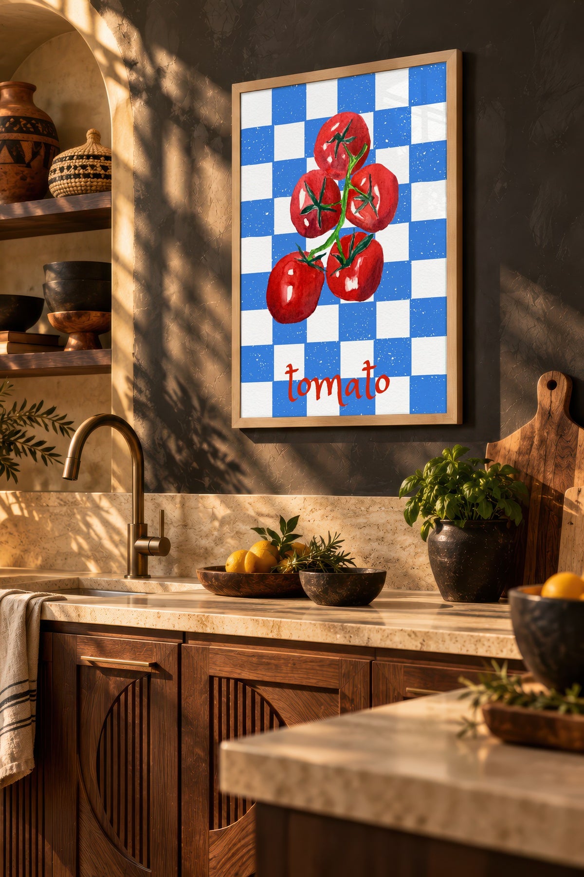 tomato Poster – Ahşap Çerçeveli Tablo