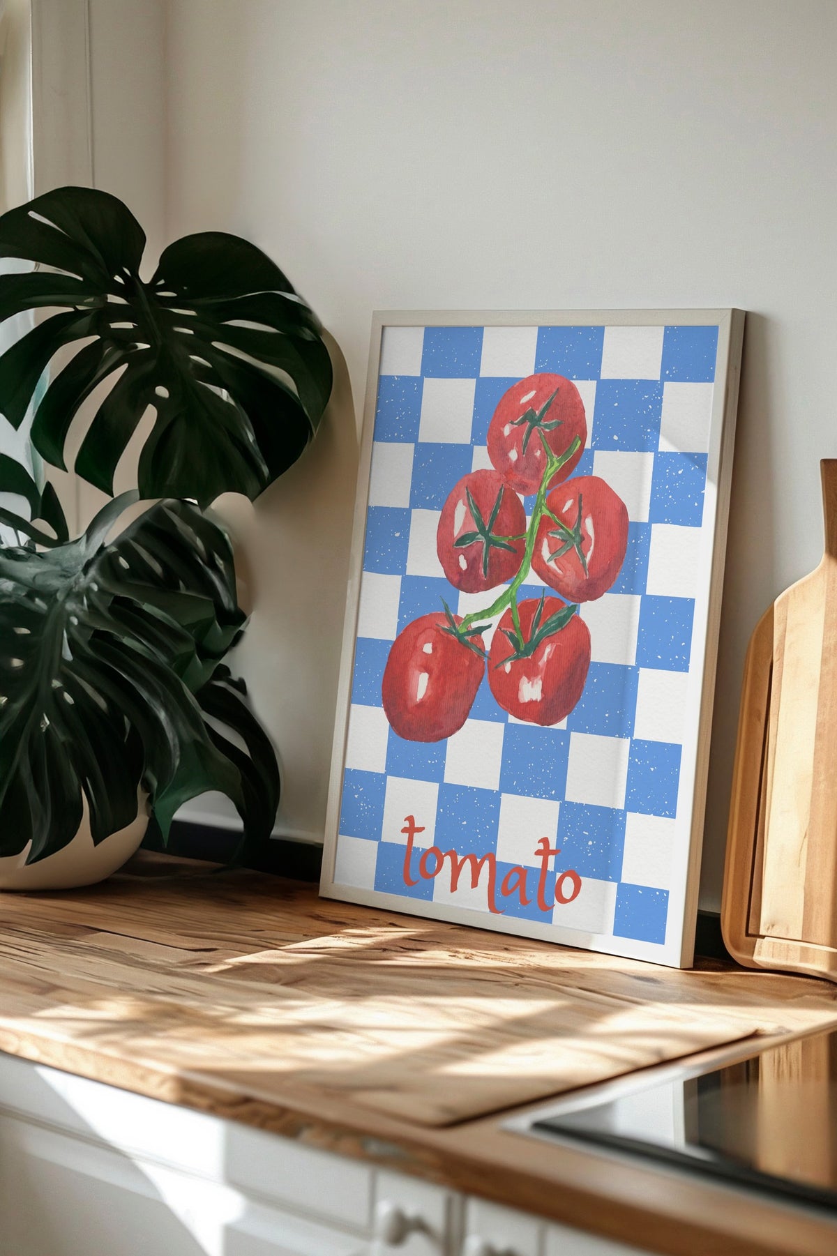 tomato Poster – Beyaz Çerçeveli Tablo