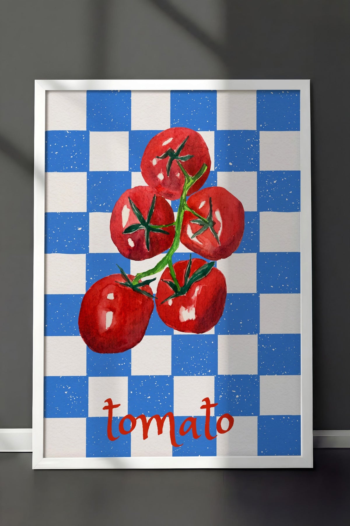 tomato Poster – Beyaz Çerçeveli Tablo