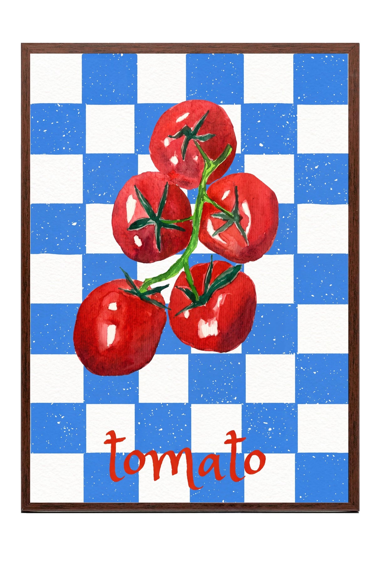 tomato Poster – Kahverengi Çerçeveli Tablo