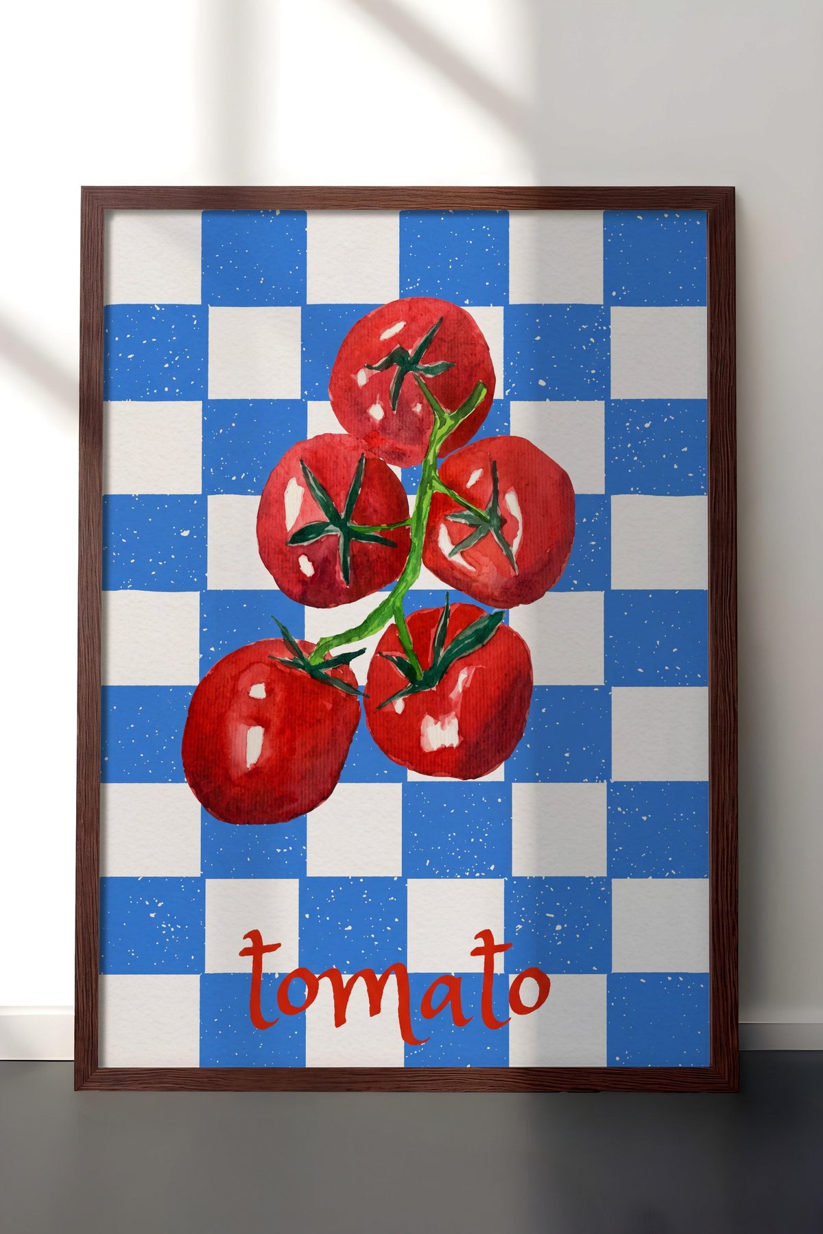 tomato Poster – Kahverengi Çerçeveli Tablo