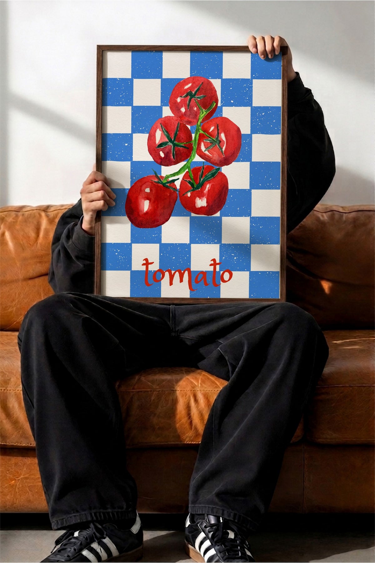 tomato Poster – Kahverengi Çerçeveli Tablo