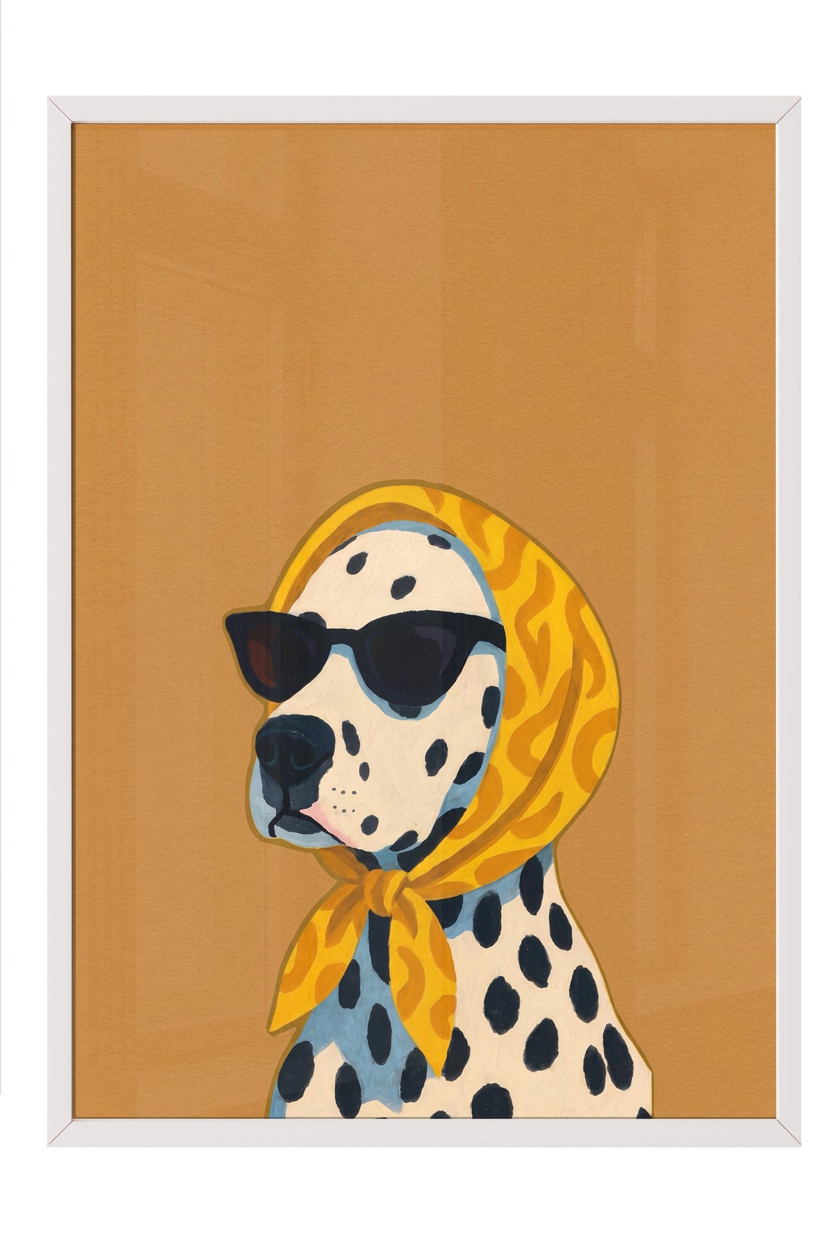 Dalmaçyalı köpek Poster – Beyaz Çerçeveli Tablo
