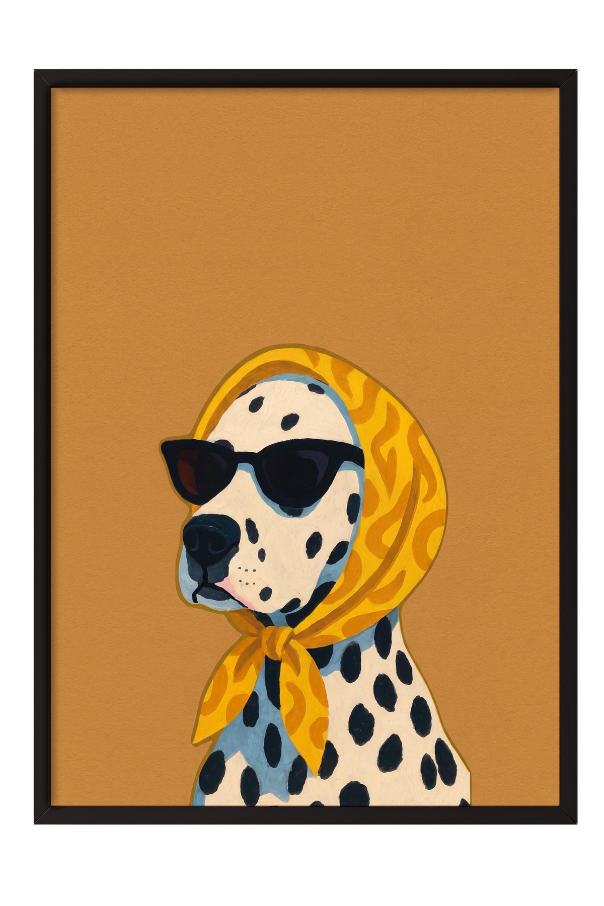 Dalmaçyalı köpek Poster – Siyah Çerçeveli Tablo