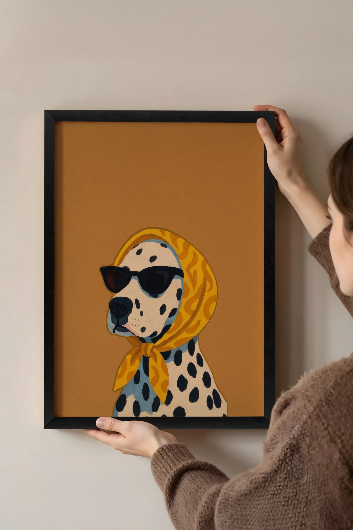 Dalmaçyalı köpek Poster – Siyah Çerçeveli Tablo