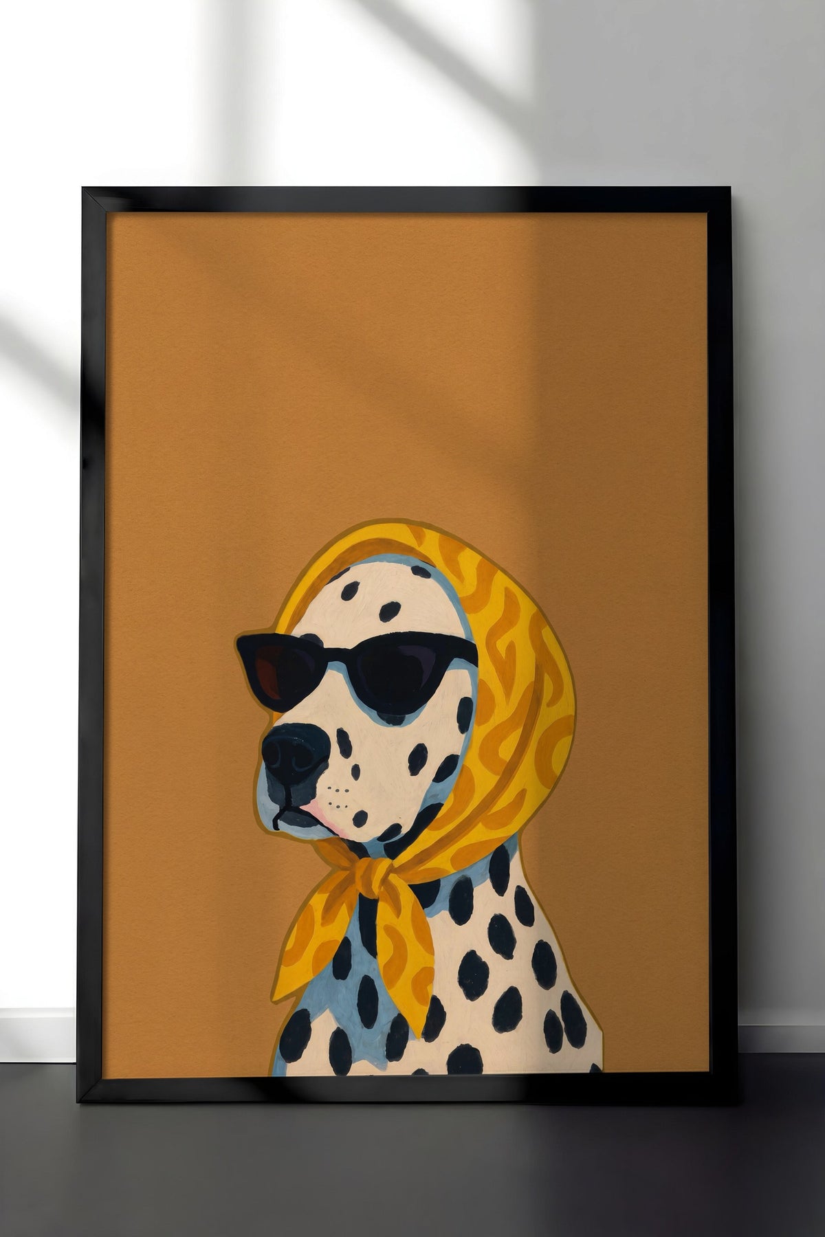 Dalmaçyalı köpek Poster – Siyah Çerçeveli Tablo