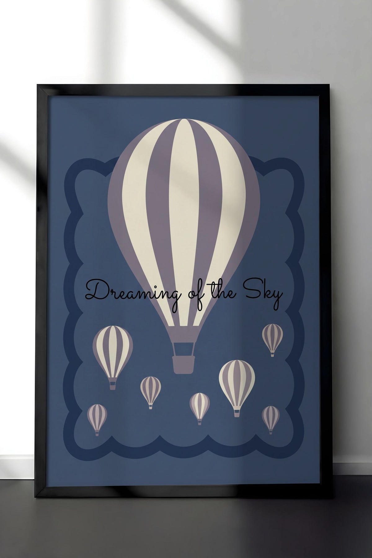 Dreaming of the Sky Poster – Siyah Çerçeveli Tablo