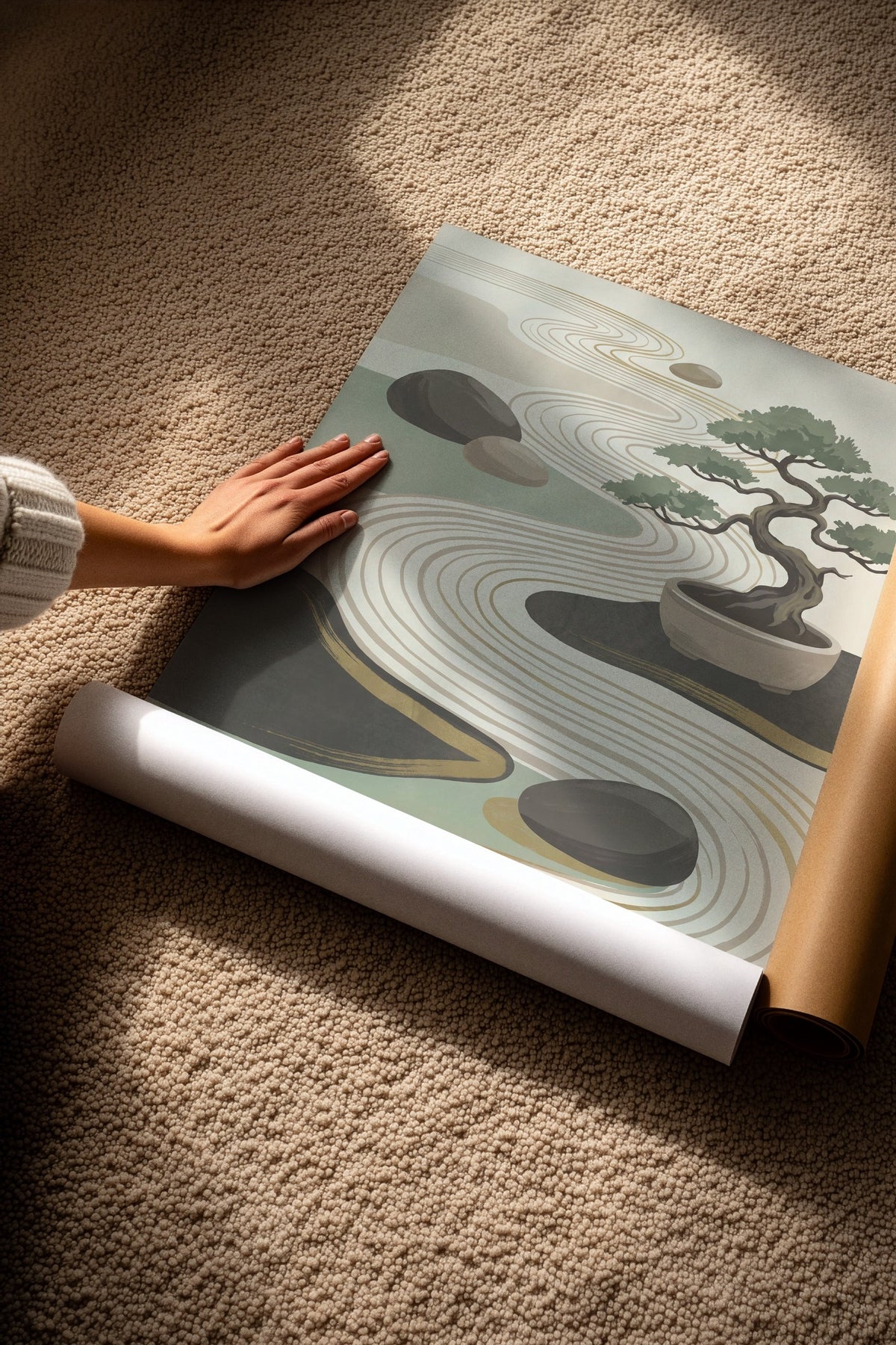 Bonsai ve Zen Bahçesi Çerçevesiz Poster