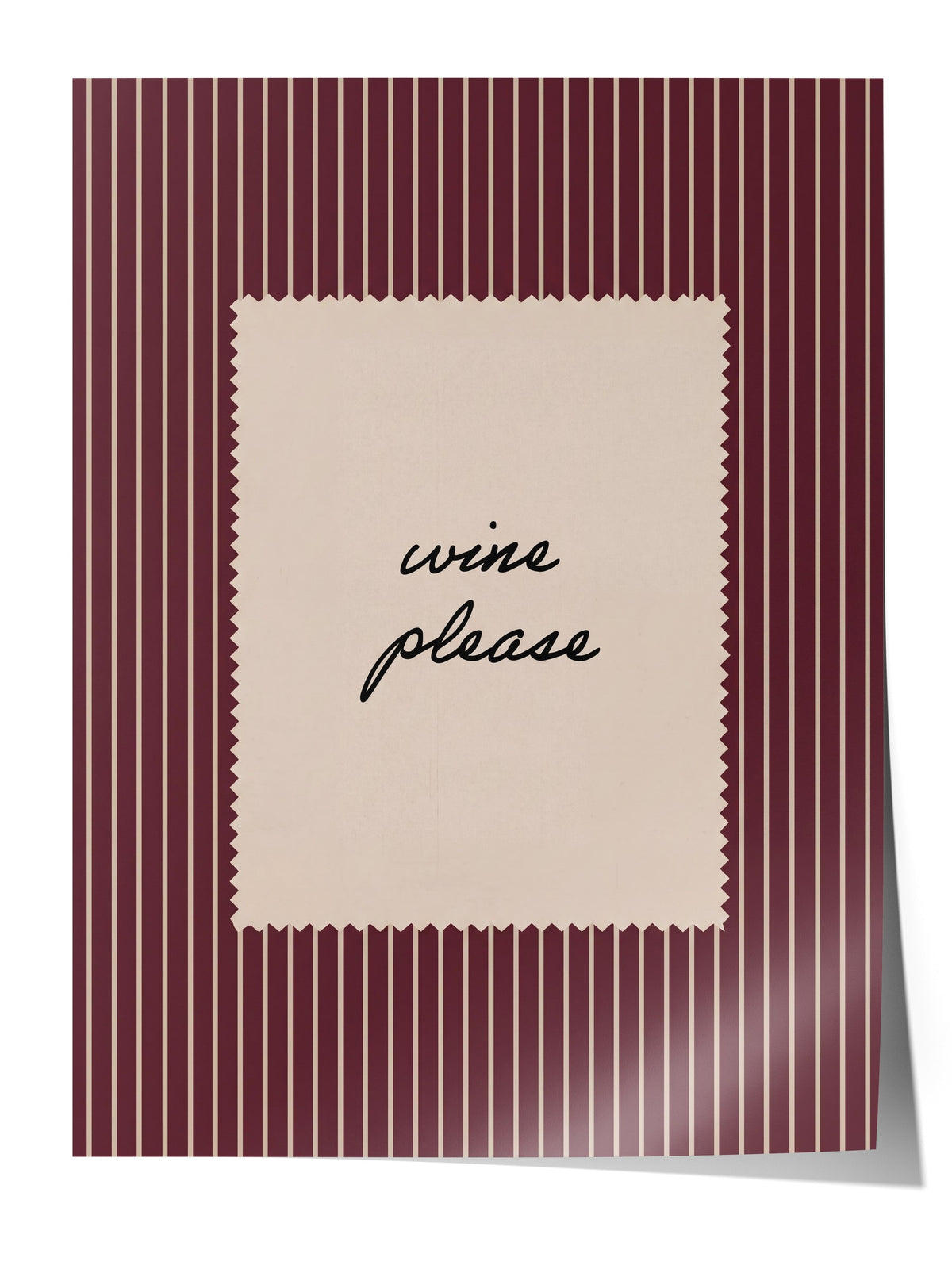 wine please Çerçevesiz Poster
