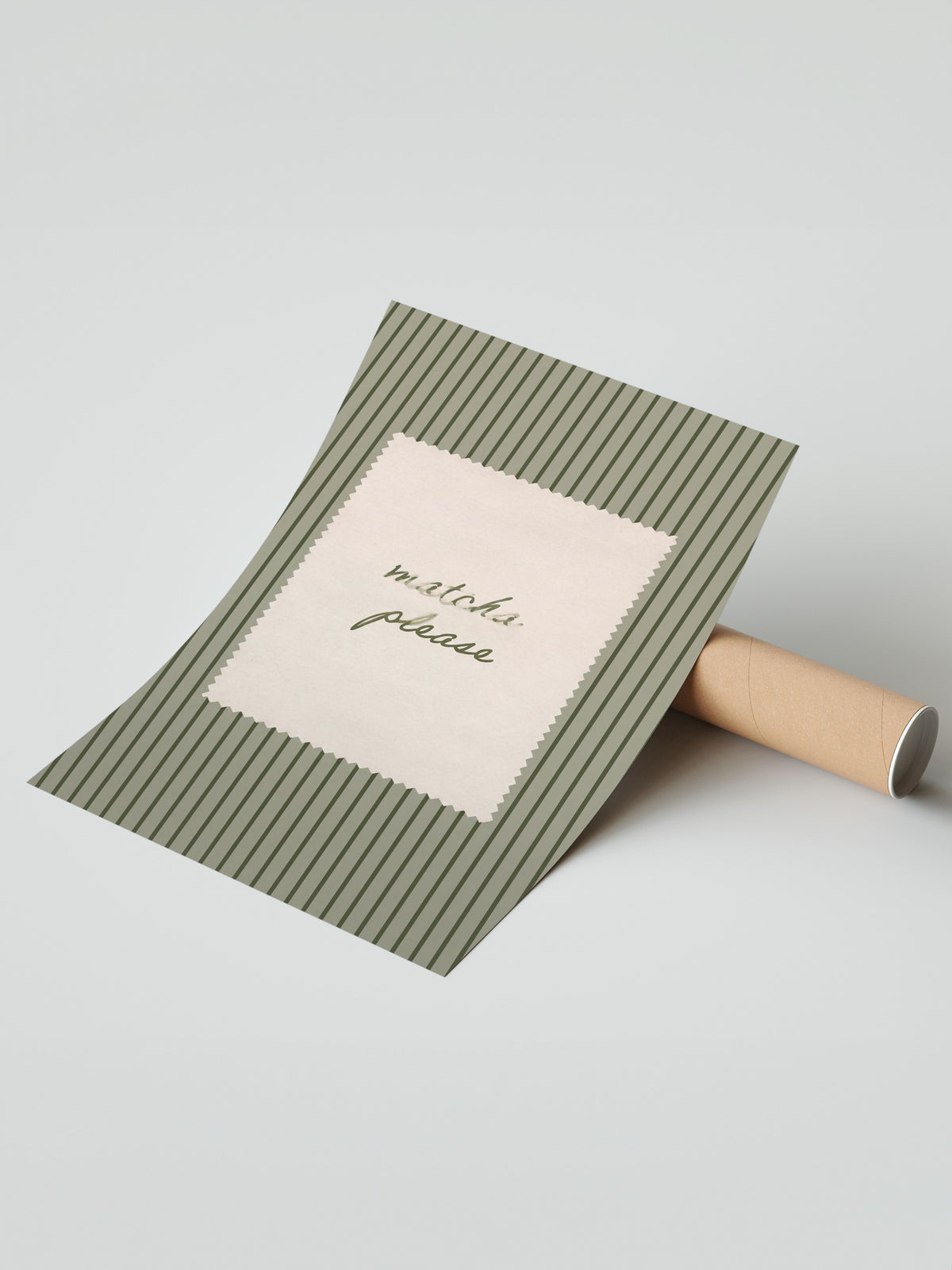 matcha please Çerçevesiz Poster