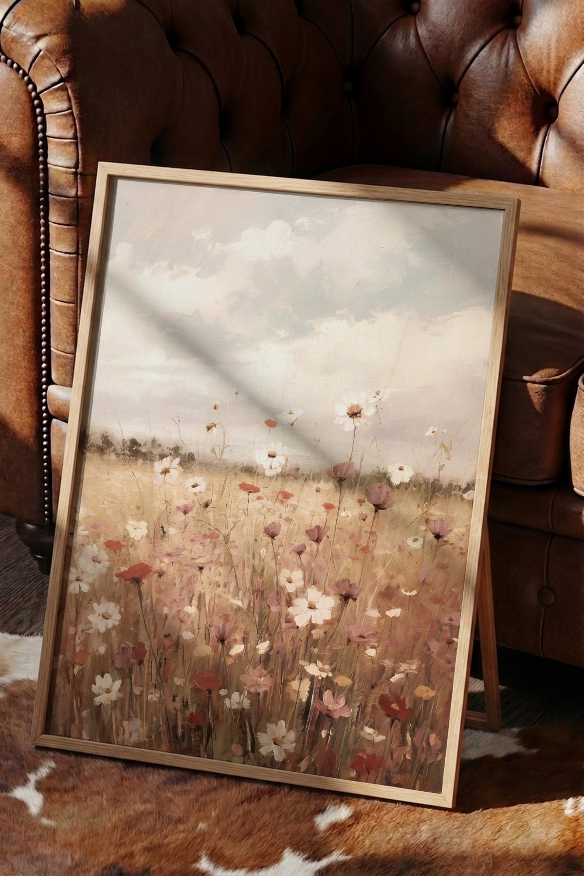 Kır Çiçekleri Poster – Ahşap Çerçeveli Tablo