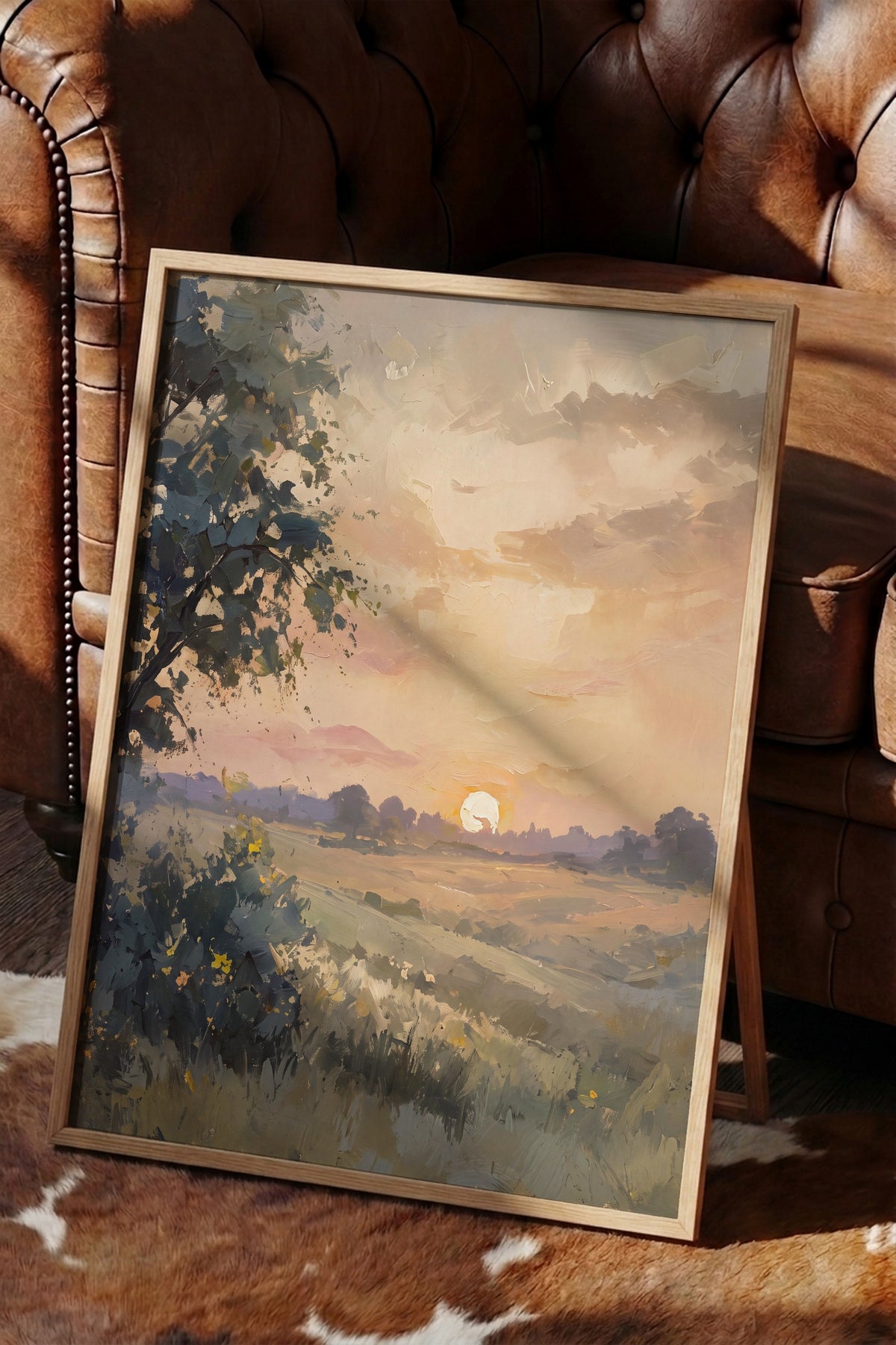 Gün Batımı Manzarası Poster – Ahşap Çerçeveli Tablo
