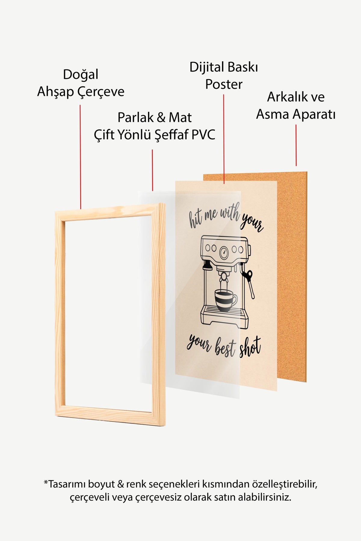 hit me with your your best shot Poster – Ahşap Çerçeveli Tablo