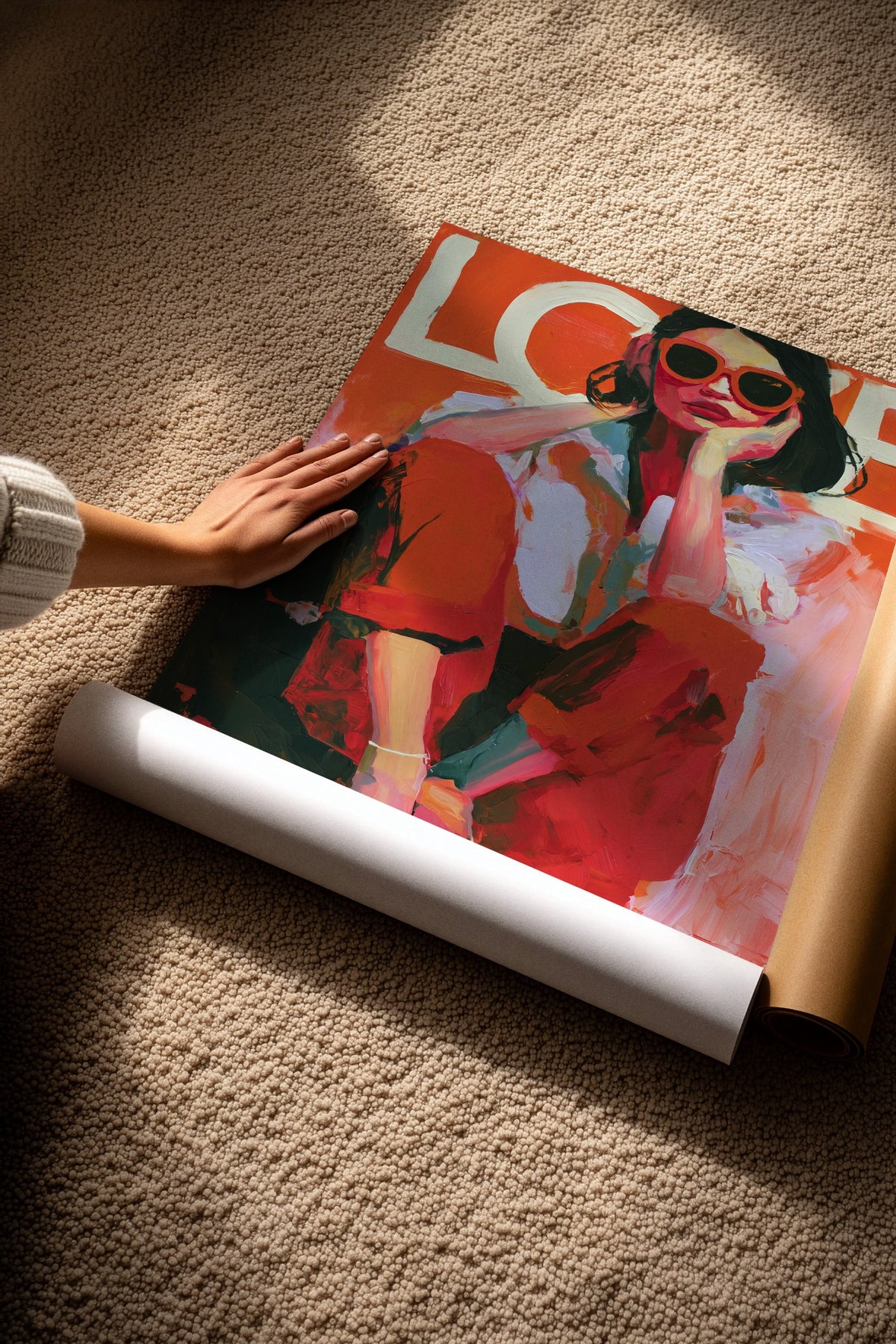 Love Çerçevesiz Poster
