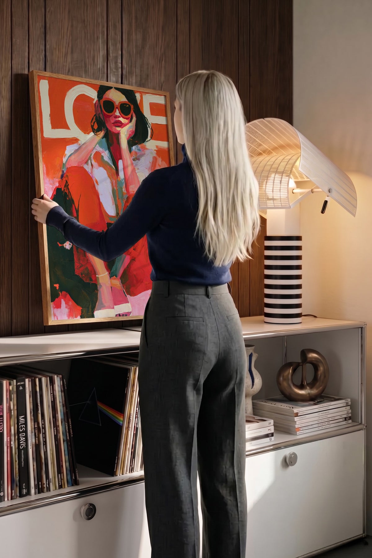 Love Poster – Ahşap Çerçeveli Tablo