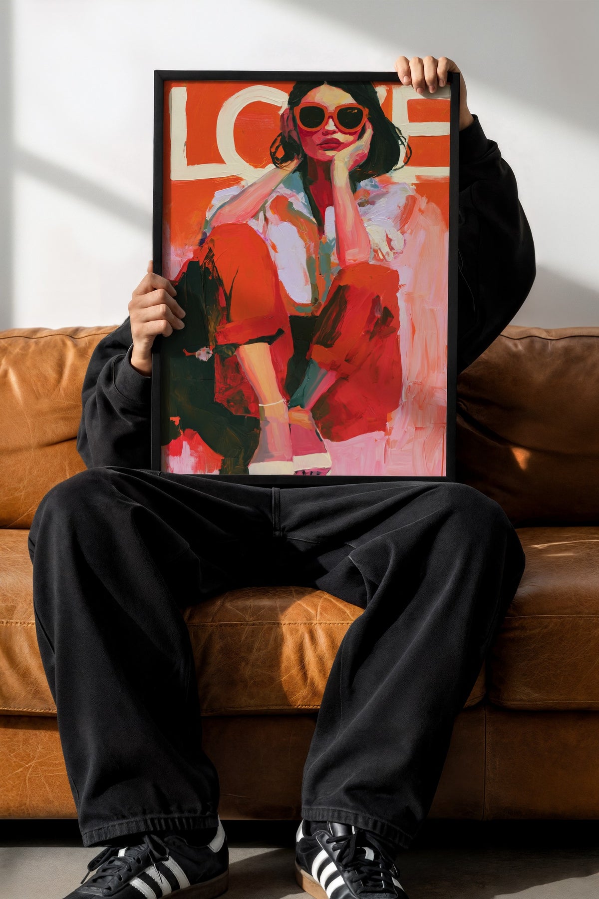 Love Poster – Siyah Çerçeveli Tablo