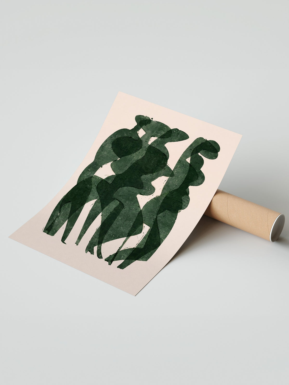 Soyut Kadın Figürleri Çerçevesiz Poster