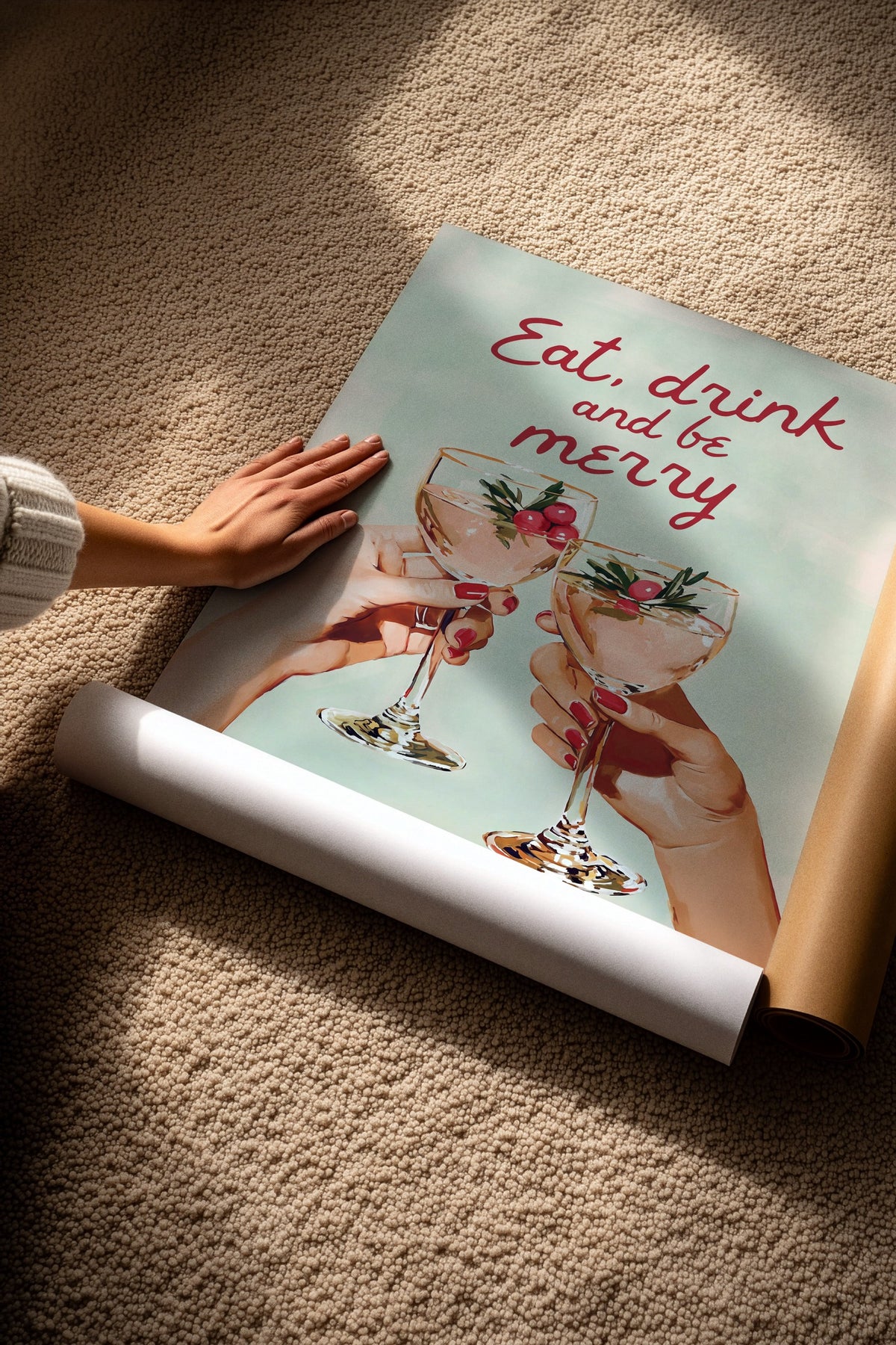 Eat, drink and be merry Çerçevesiz Poster