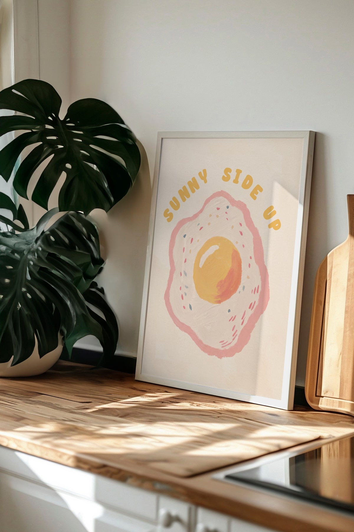 Sunny Side Up Poster – Beyaz Çerçeveli Tablo