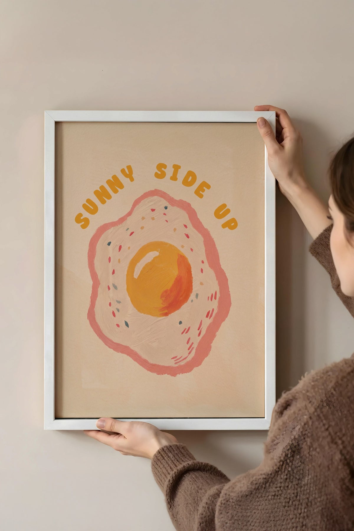 Sunny Side Up Poster – Beyaz Çerçeveli Tablo