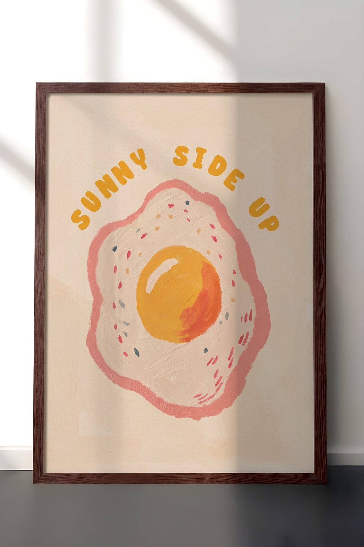 Sunny Side Up Poster – Kahverengi Çerçeveli Tablo