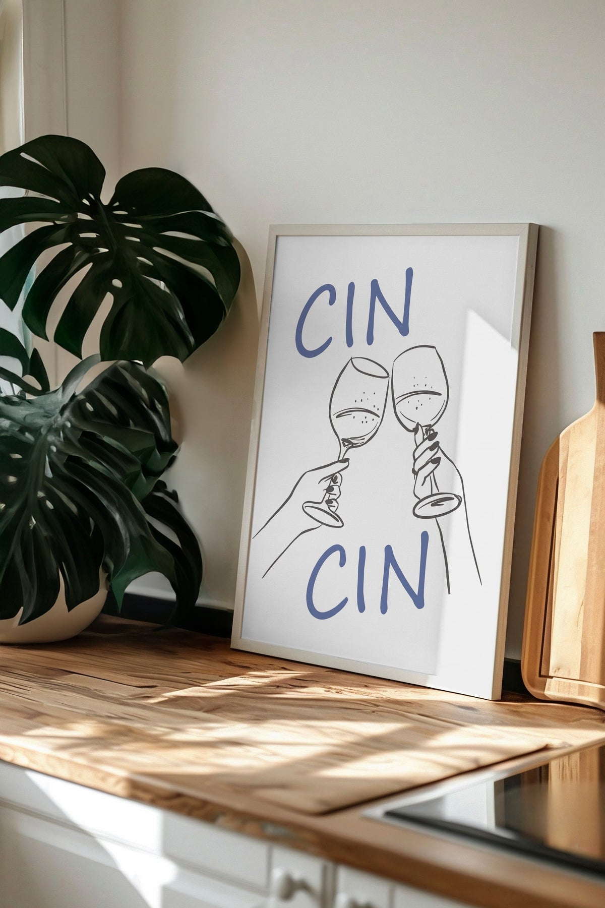 CIN CIN Poster – Beyaz Çerçeveli Tablo