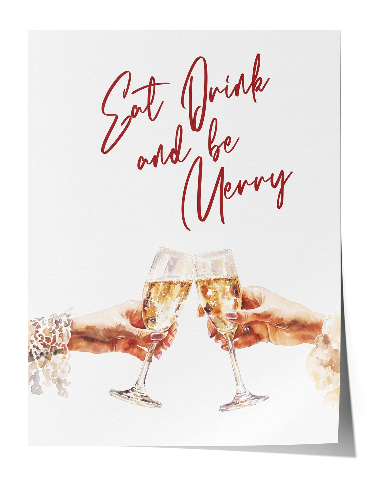 Eat Drink and be Merry Çerçevesiz Poster