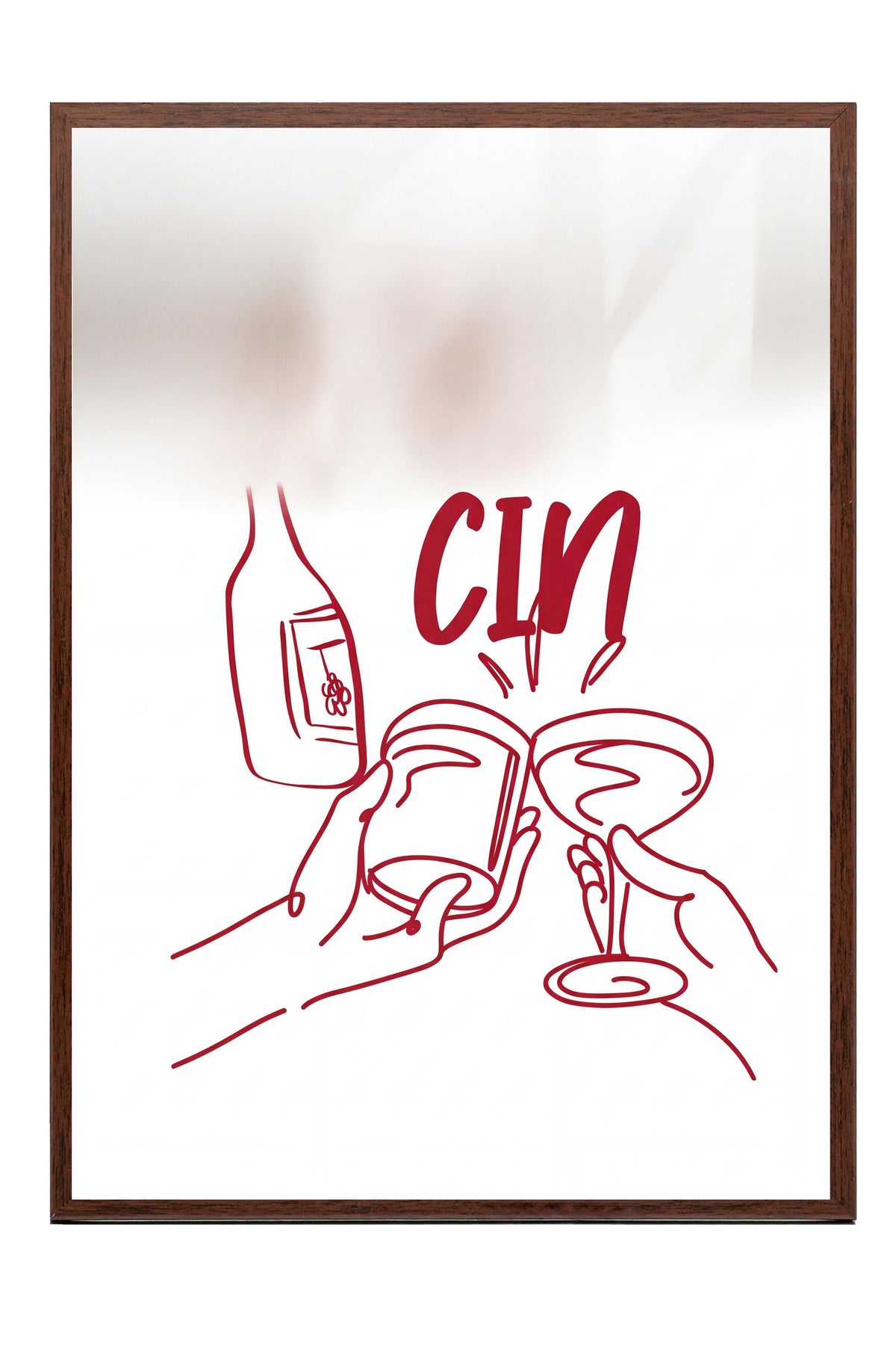 CİN Poster – Kahverengi Çerçeveli Tablo