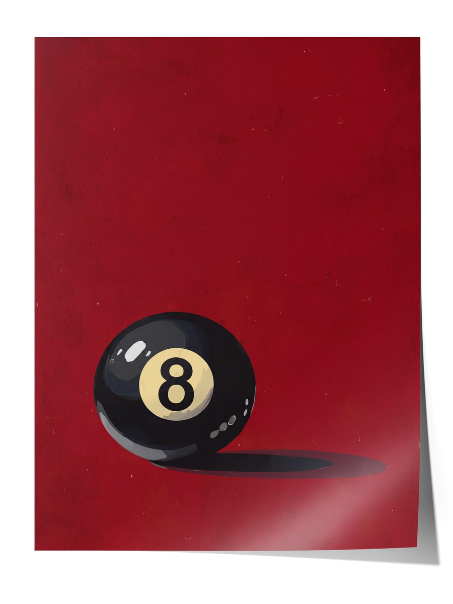 Bilardo Topu Çerçevesiz Poster