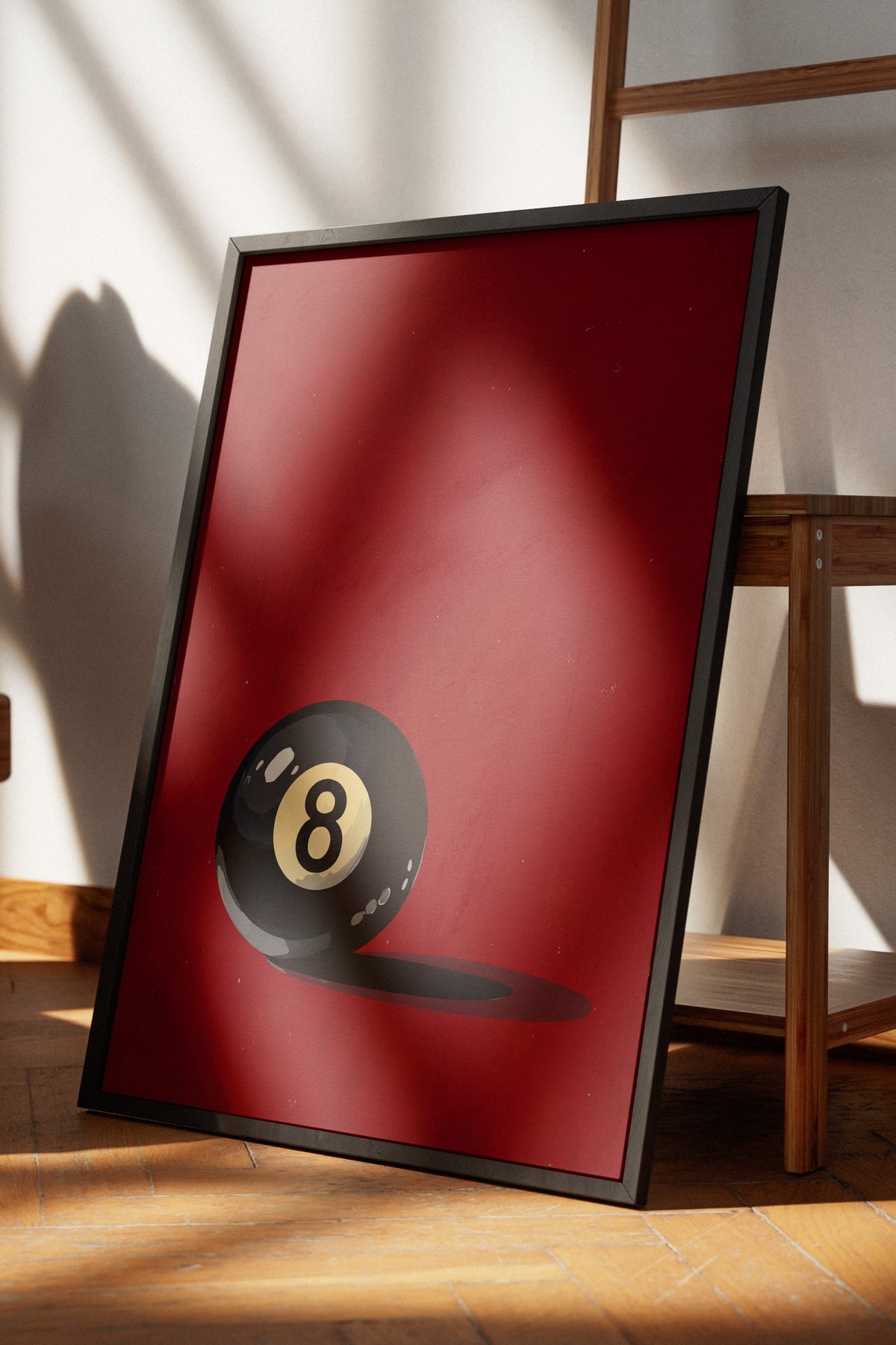 Bilardo Topu Poster – Siyah Çerçeveli Tablo