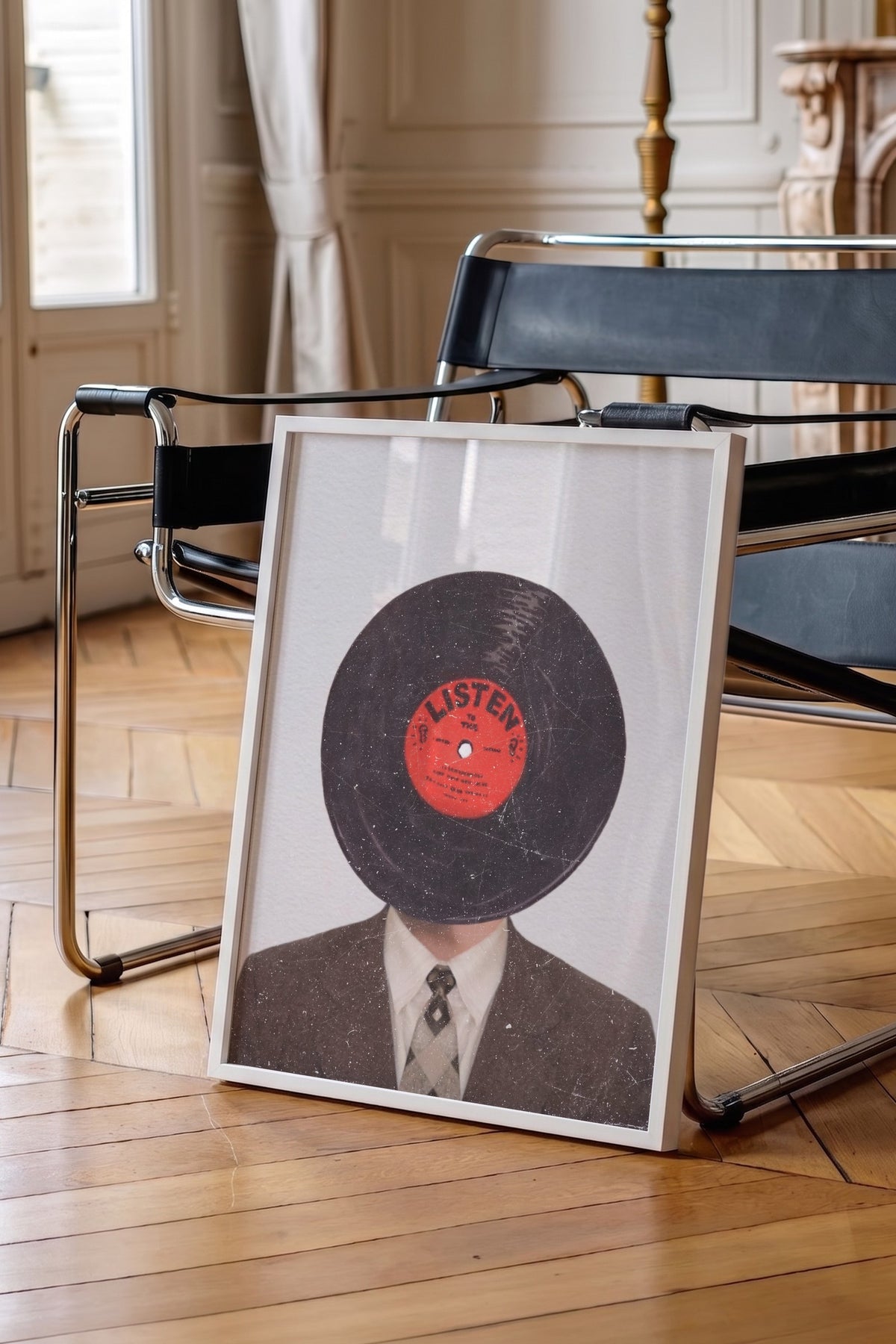 Listen Poster – Beyaz Çerçeveli Tablo