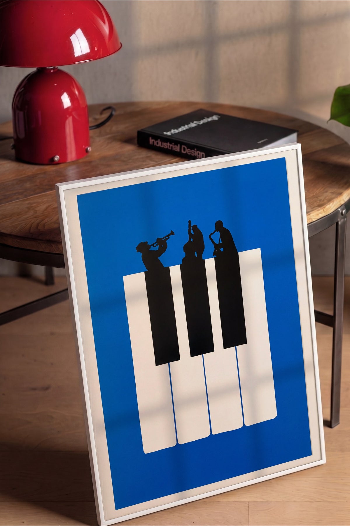 Piyano Tuşları Üzerinde Müzisyenler Poster – Beyaz Çerçeveli Tablo