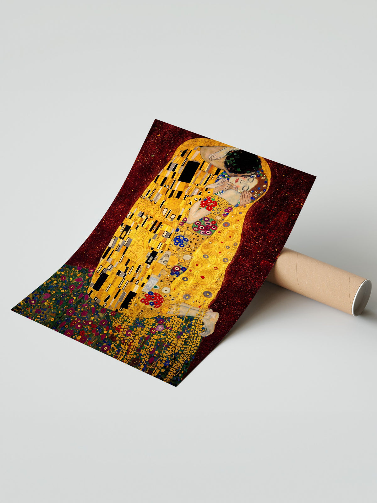 Klimt Öpücük Çerçevesiz Poster