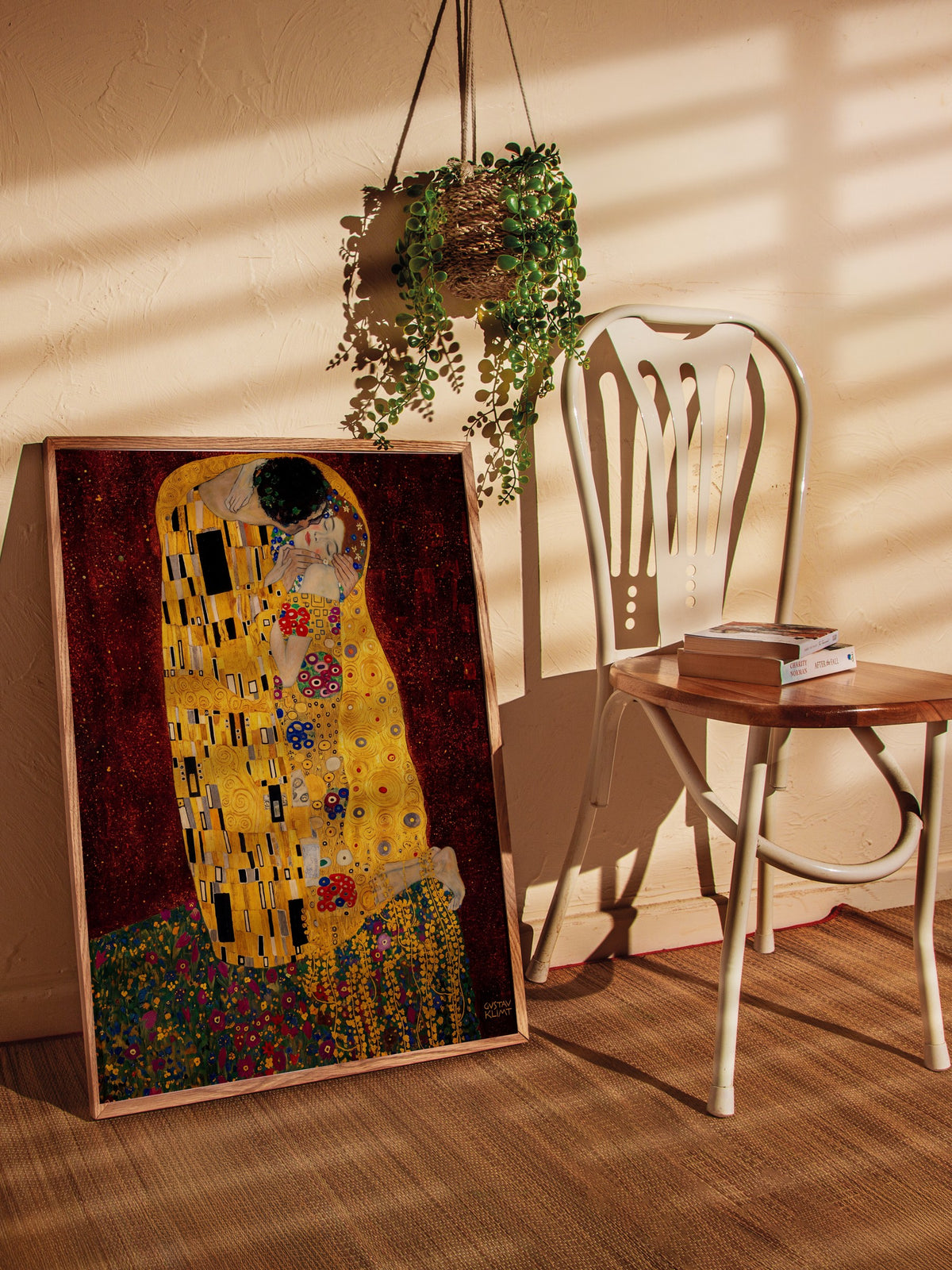 Klimt Öpücük Poster – Ahşap Çerçeveli Tablo