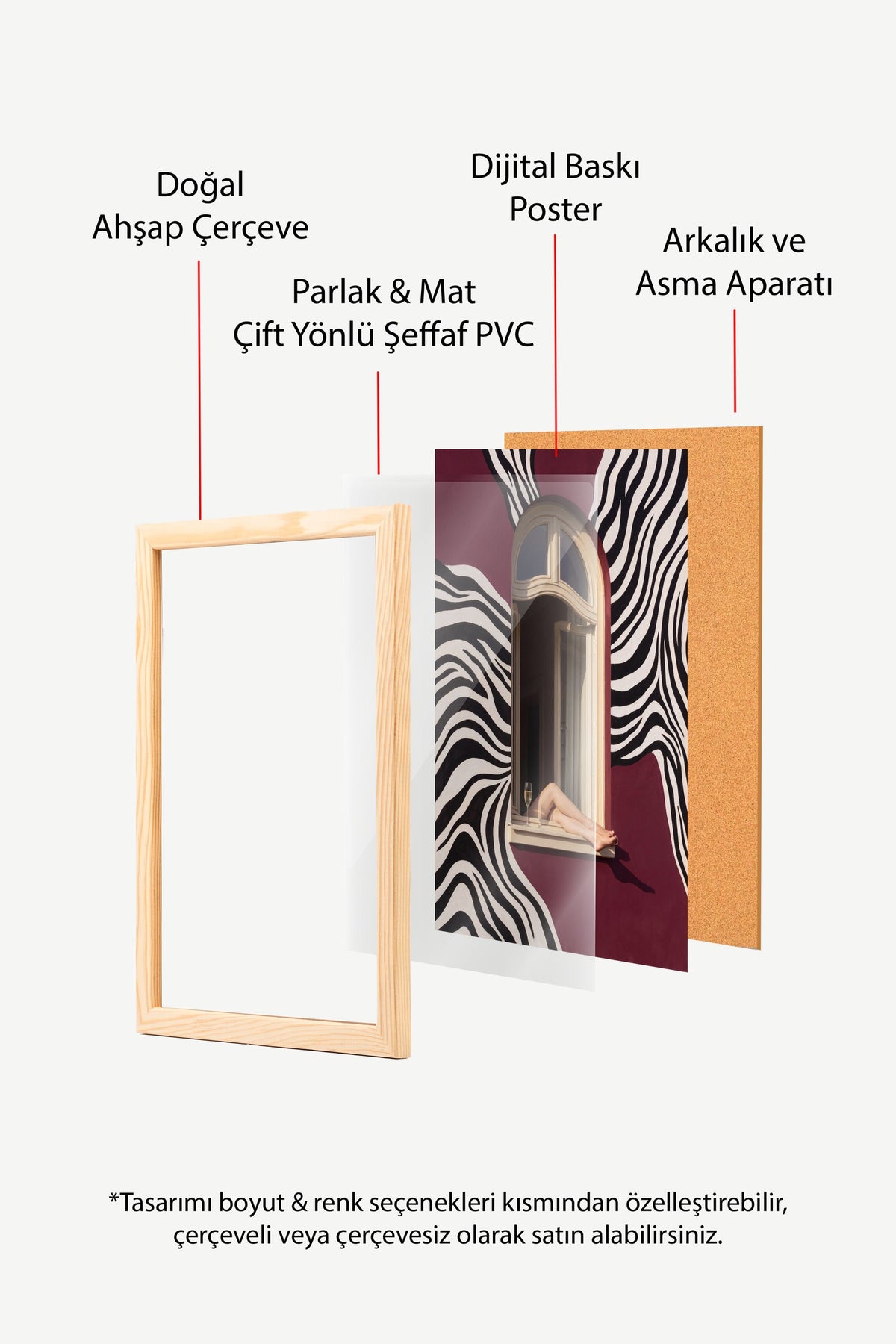 Cam Kenarında Dinlenen Ayaklar Poster – Ahşap Çerçeveli Tablo