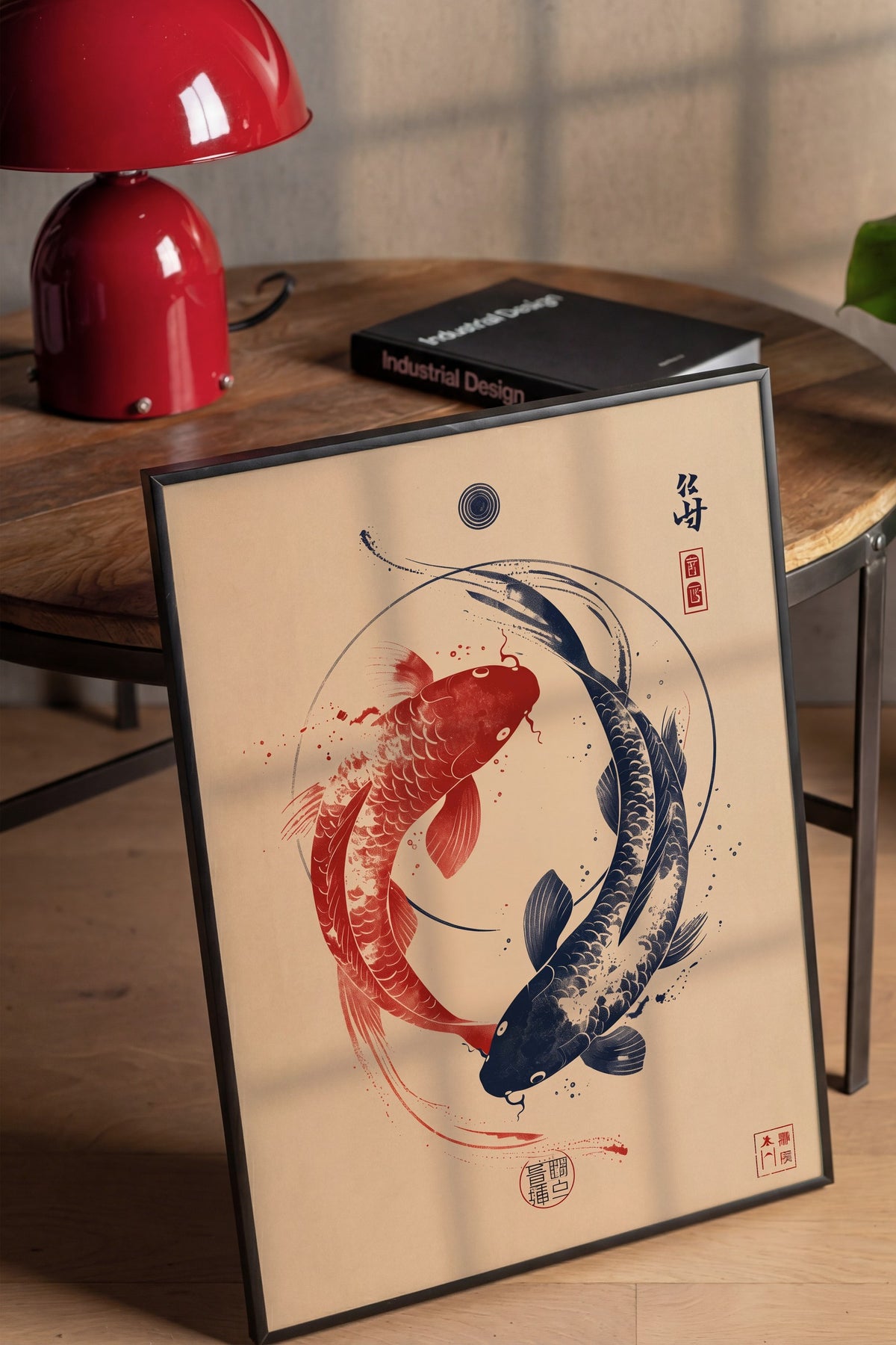Zen Balıkları Poster – Siyah Çerçeveli Tablo