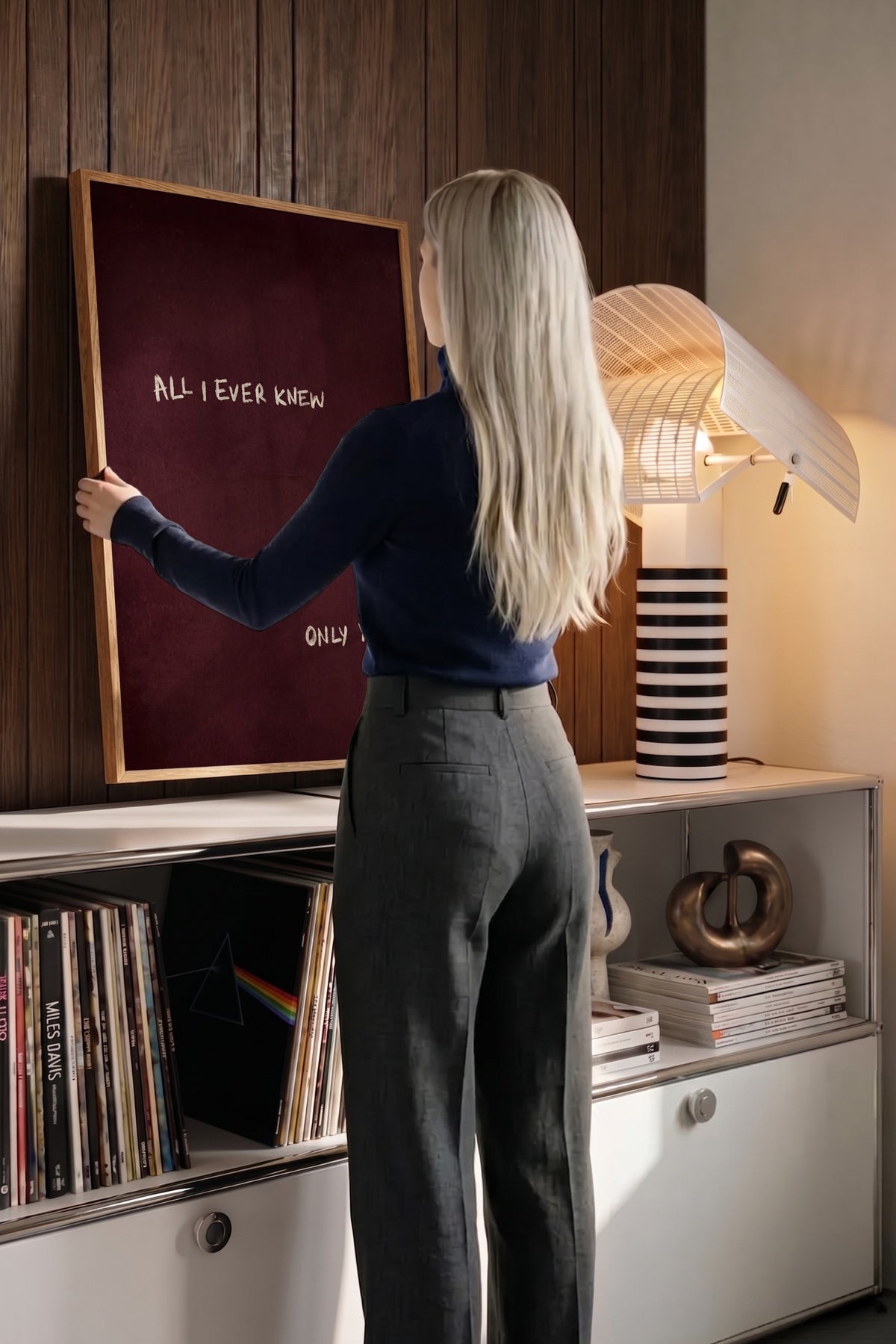 ALL I EVER KNEW ONLY YOU Poster – Ahşap Çerçeveli Tablo