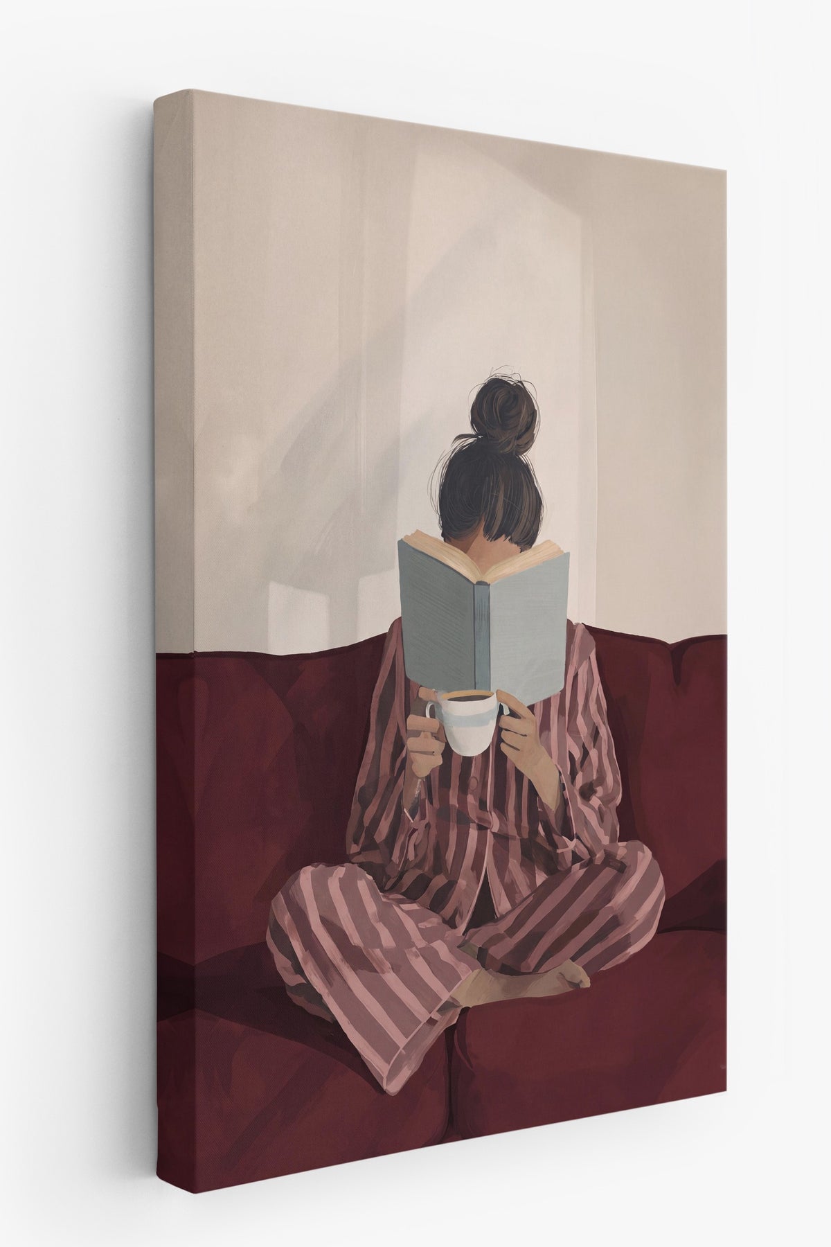 Kitap Okuyan Kız Kanvas Tablo