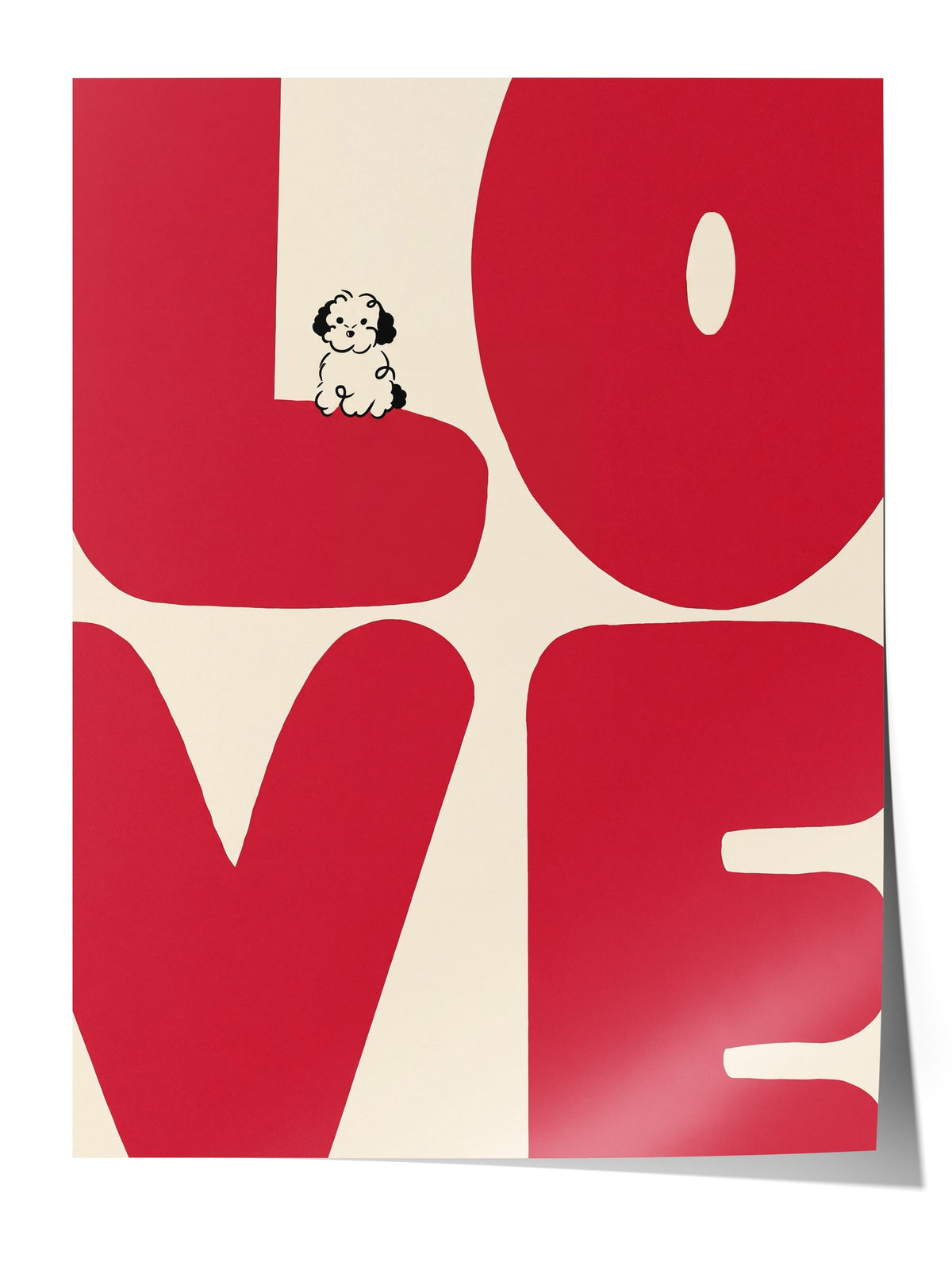 LOVE Çerçevesiz Poster