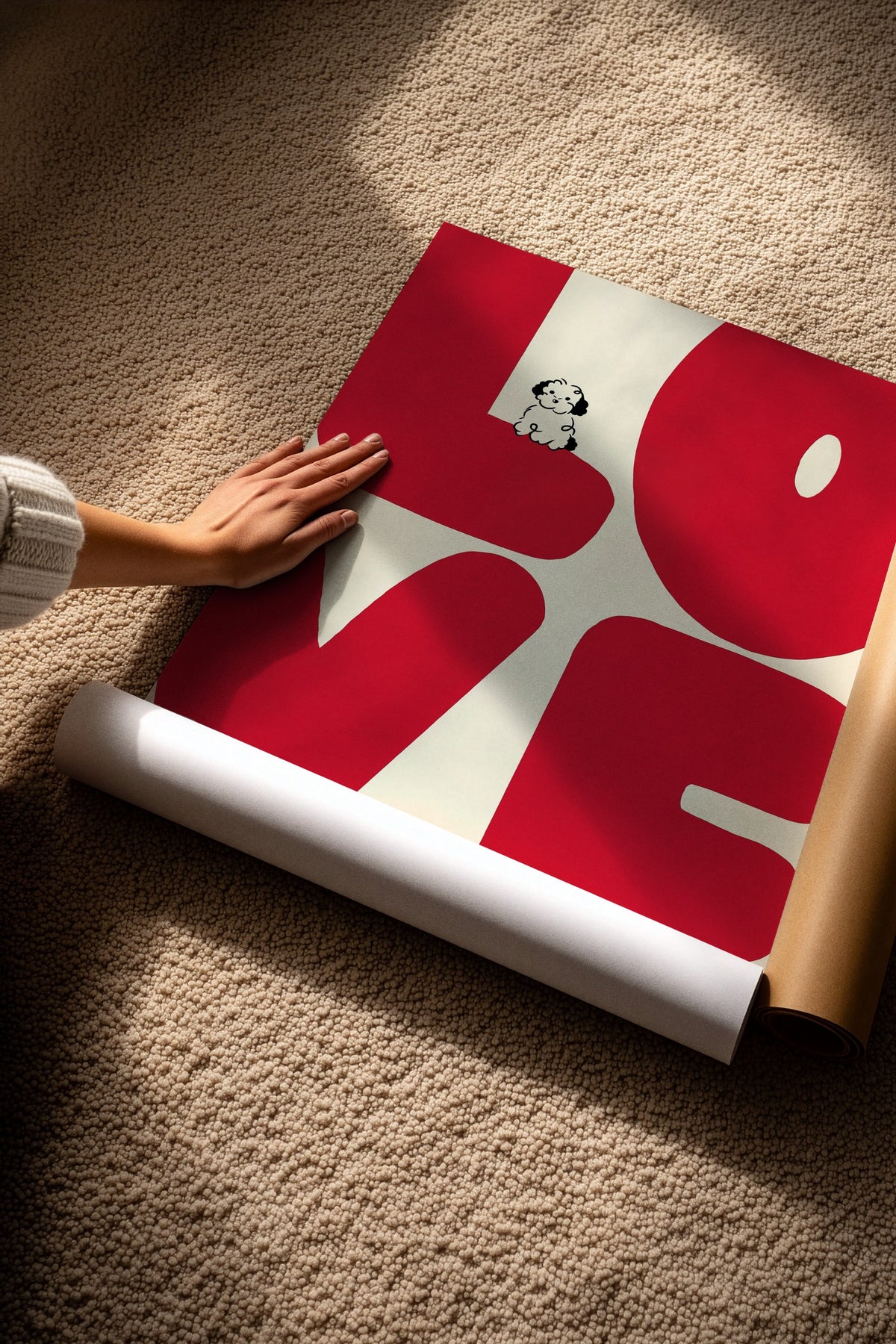 LOVE Çerçevesiz Poster