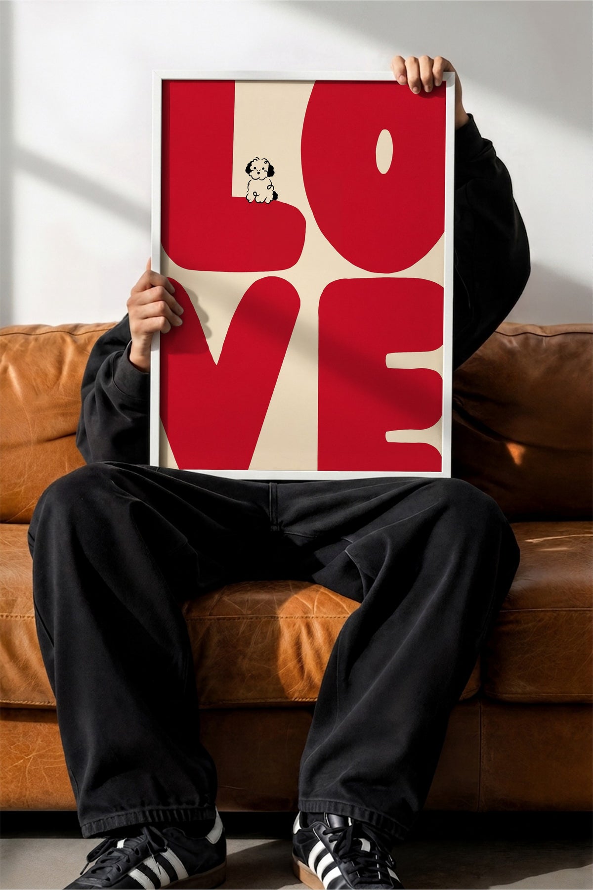 LOVE Poster – Beyaz Çerçeveli Tablo
