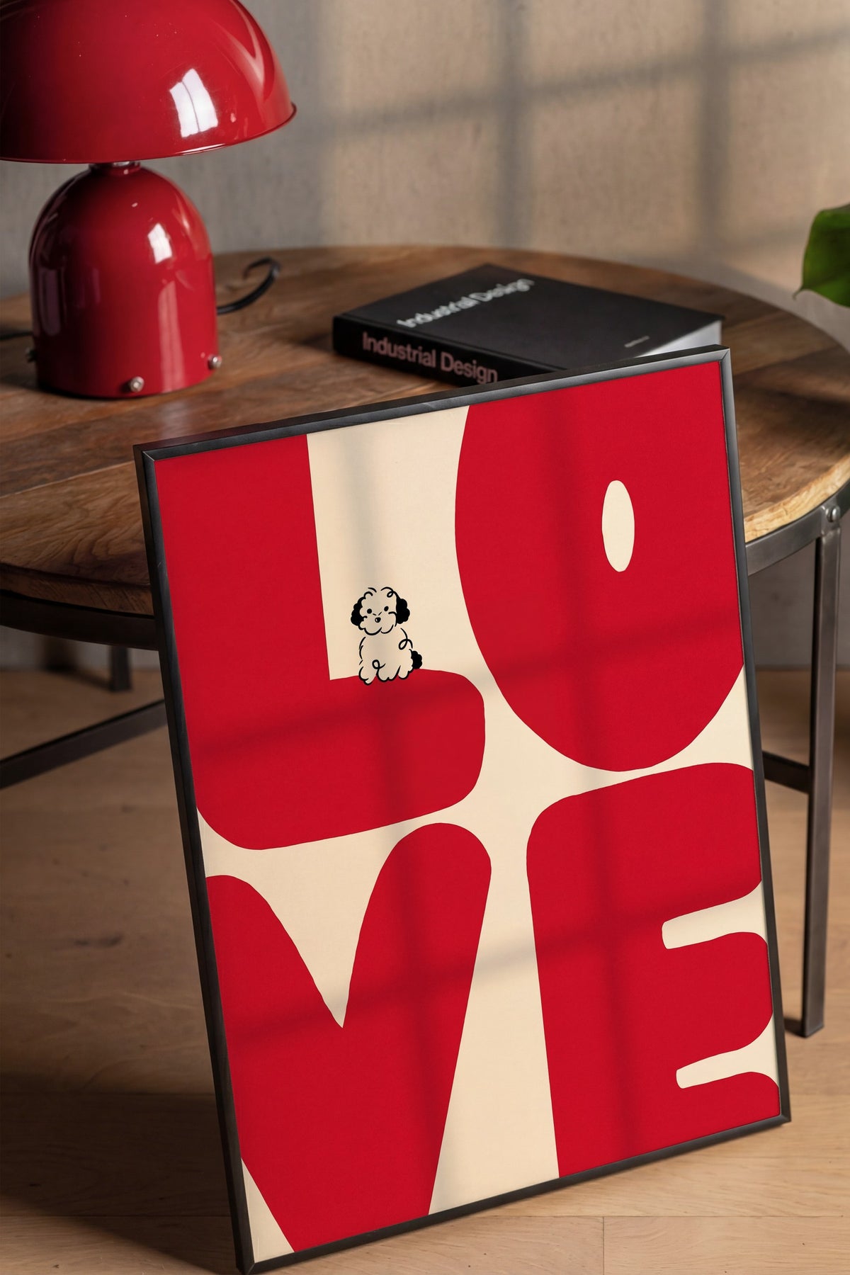 LOVE Poster – Siyah Çerçeveli Tablo