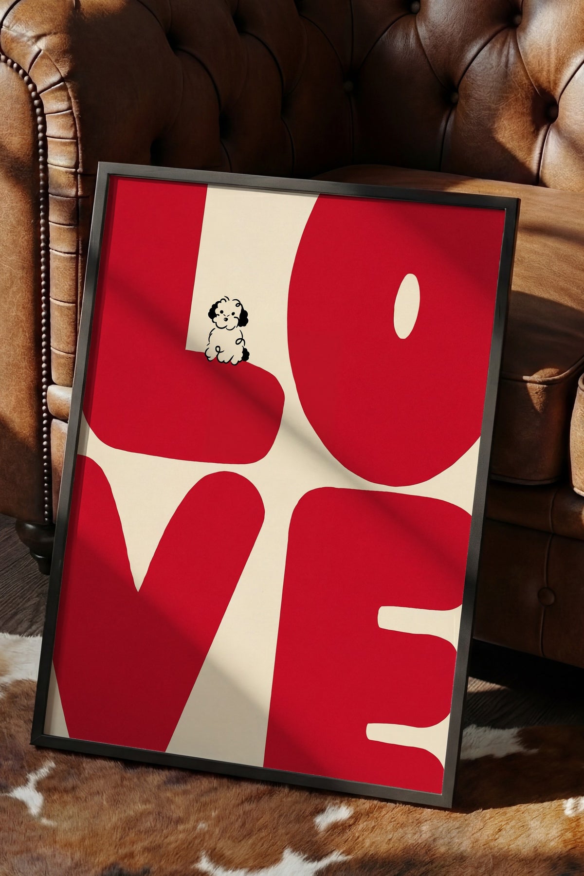 LOVE Poster – Siyah Çerçeveli Tablo